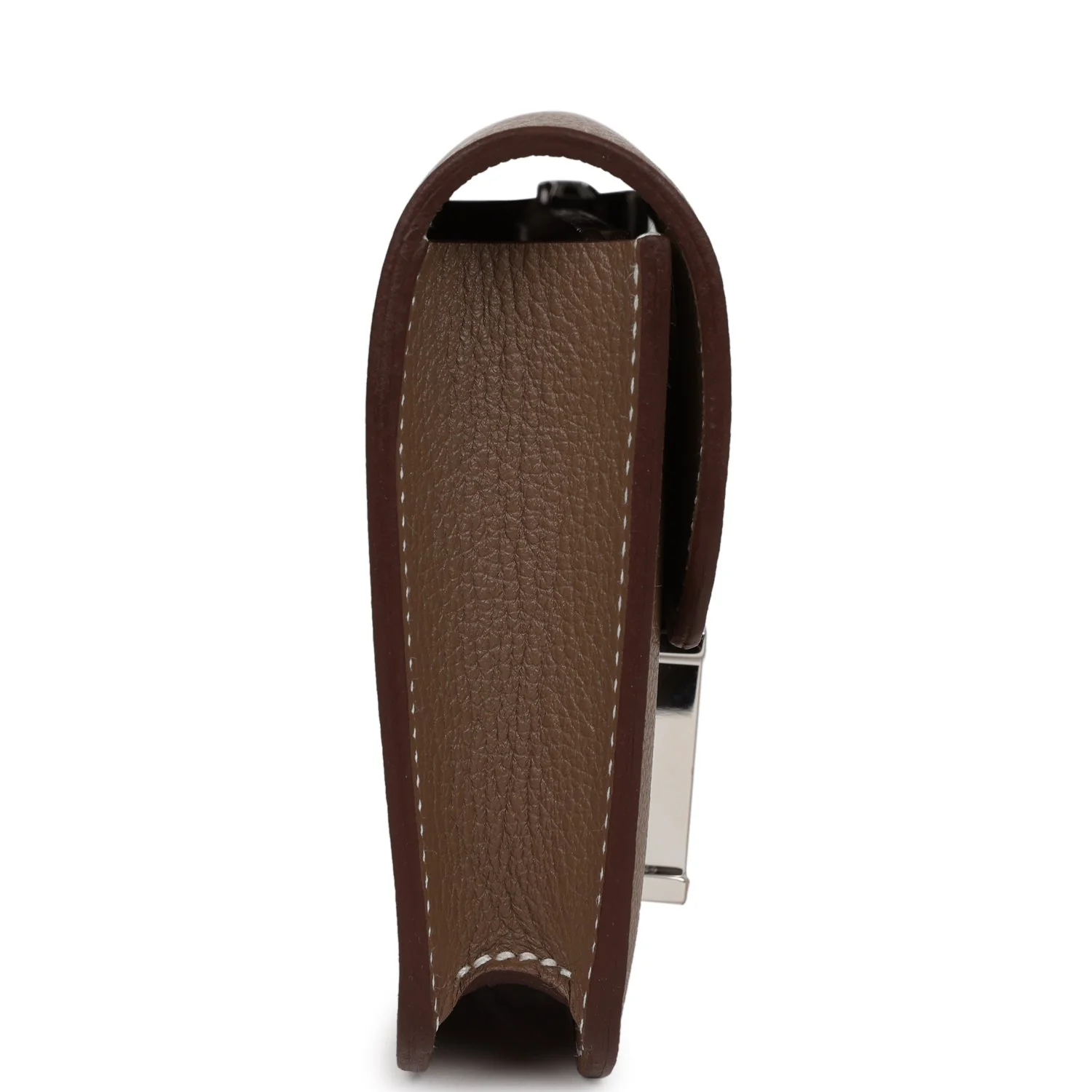 Replicate Hermes Constance Slim Wallet Etoupe Evercolor Palladium Hardware(1:1 replica)