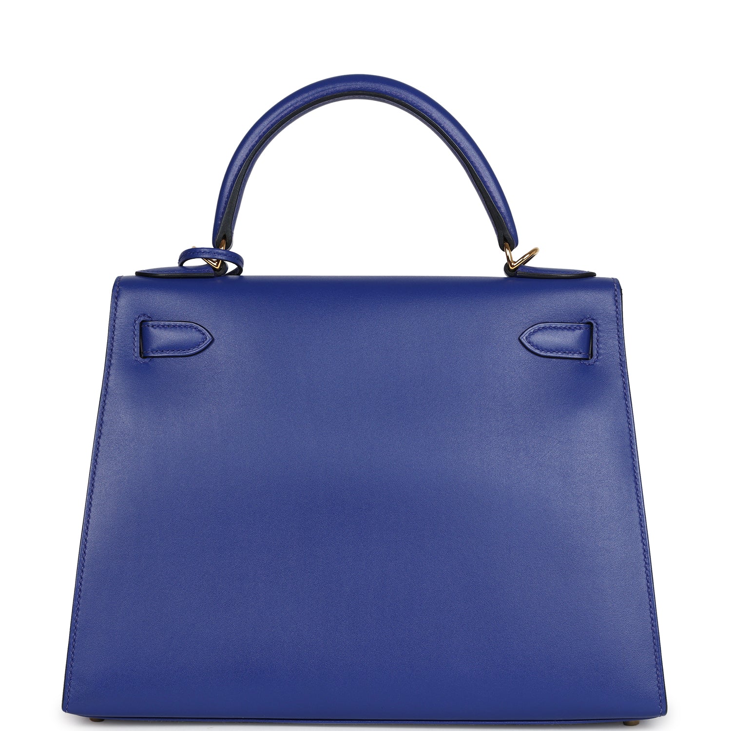 Replicate Hermes Kelly Sellier 28 Bleu Electric Tadelakt Gold Hardware(1:1 replica)