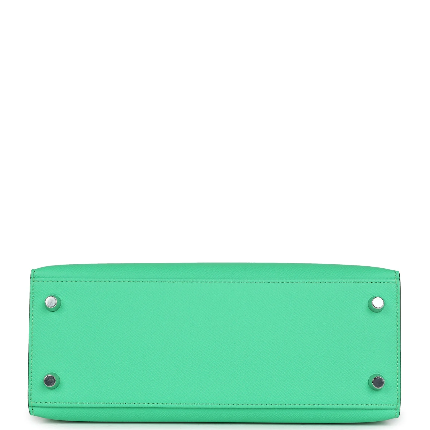 Replicate Hermes Kelly Sellier 25 Vert Comics Epsom Palladium Hardware(1:1 replica)
