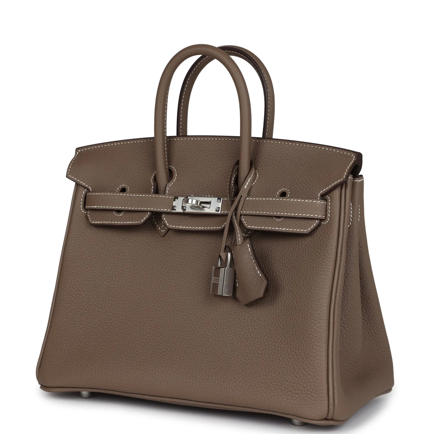 Replicate Hermes Birkin 25 Etoupe Togo Palladium Hardware(1:1 replica)