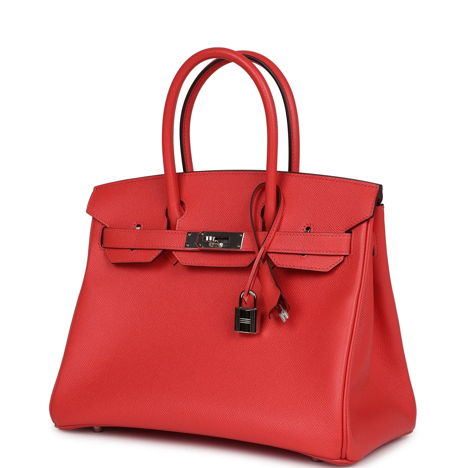 Replicate Hermes Birkin 30 Rose Jaipur Epsom Palladium Hardware(1:1 replica)