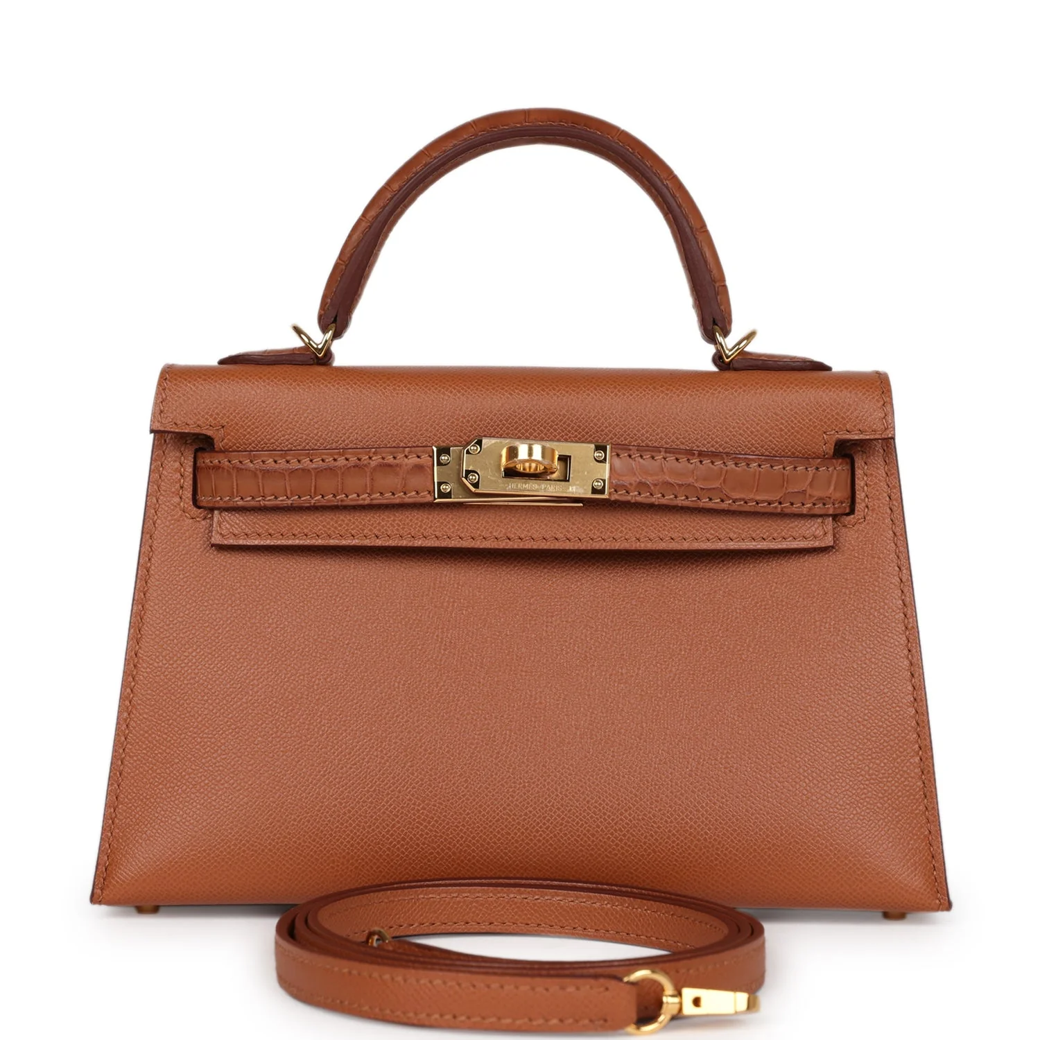 Replicate Hermes Kelly Sellier 20 Gold Madame and Matte Alligator Touch Gold Hardware(1:1 replica)