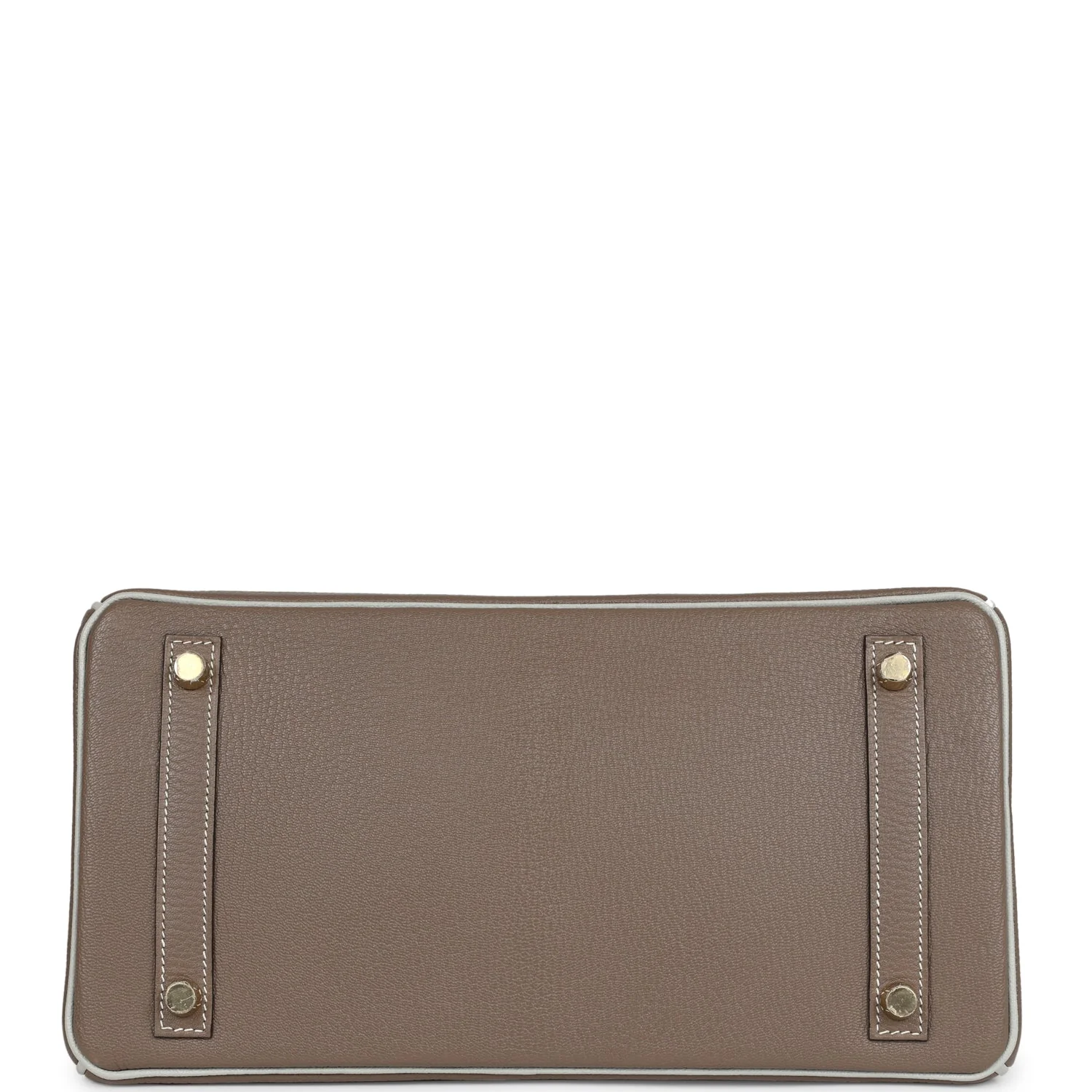 Replicate Hermes Special Order (HSS) Birkin 30 Etoupe and Gris Perle Chevre Brushed Gold Hardware(1:1 replica)