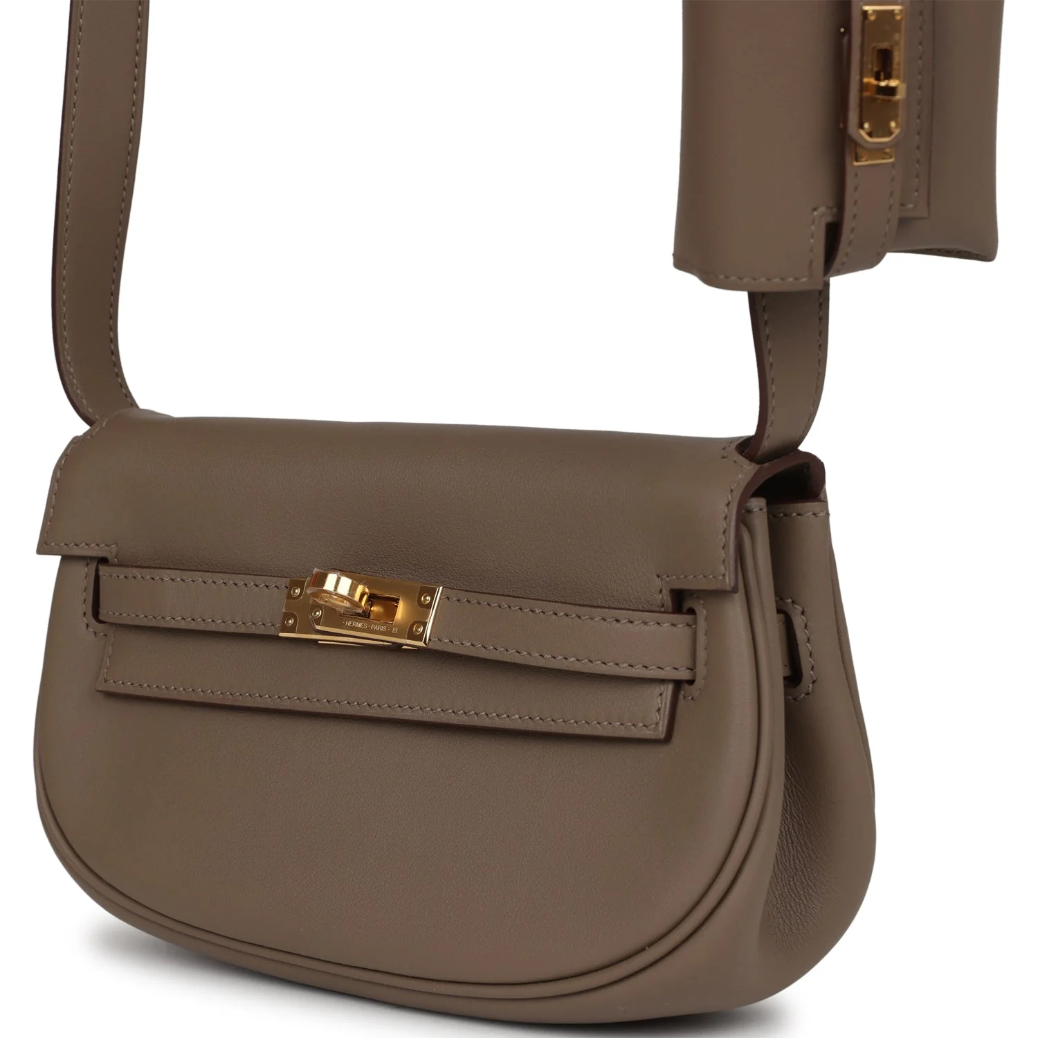 Replicate Hermes Kelly Moove Etoupe Swift Gold Hardware(1:1 replica)