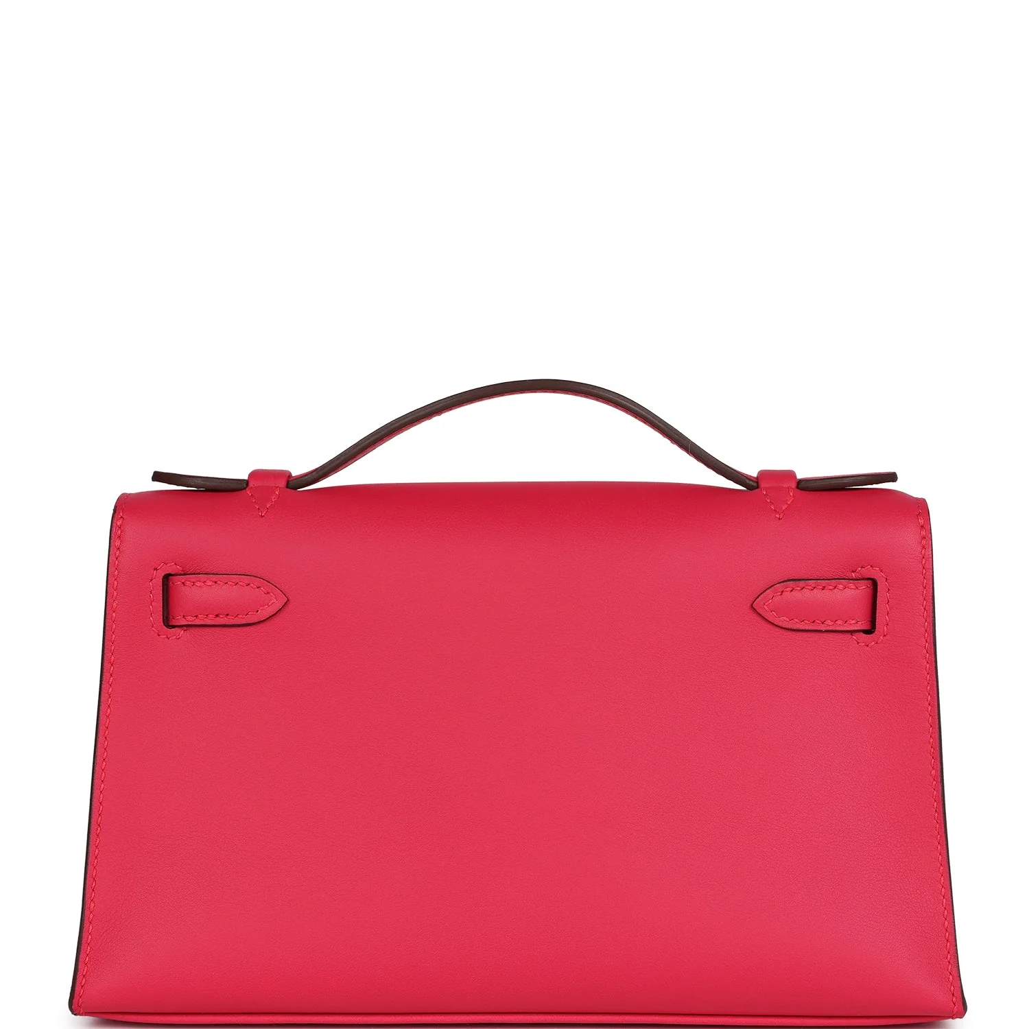 Replicate Hermes Kelly Pochette Rose Mexico Swift Palladium Hardware(1:1 replica)