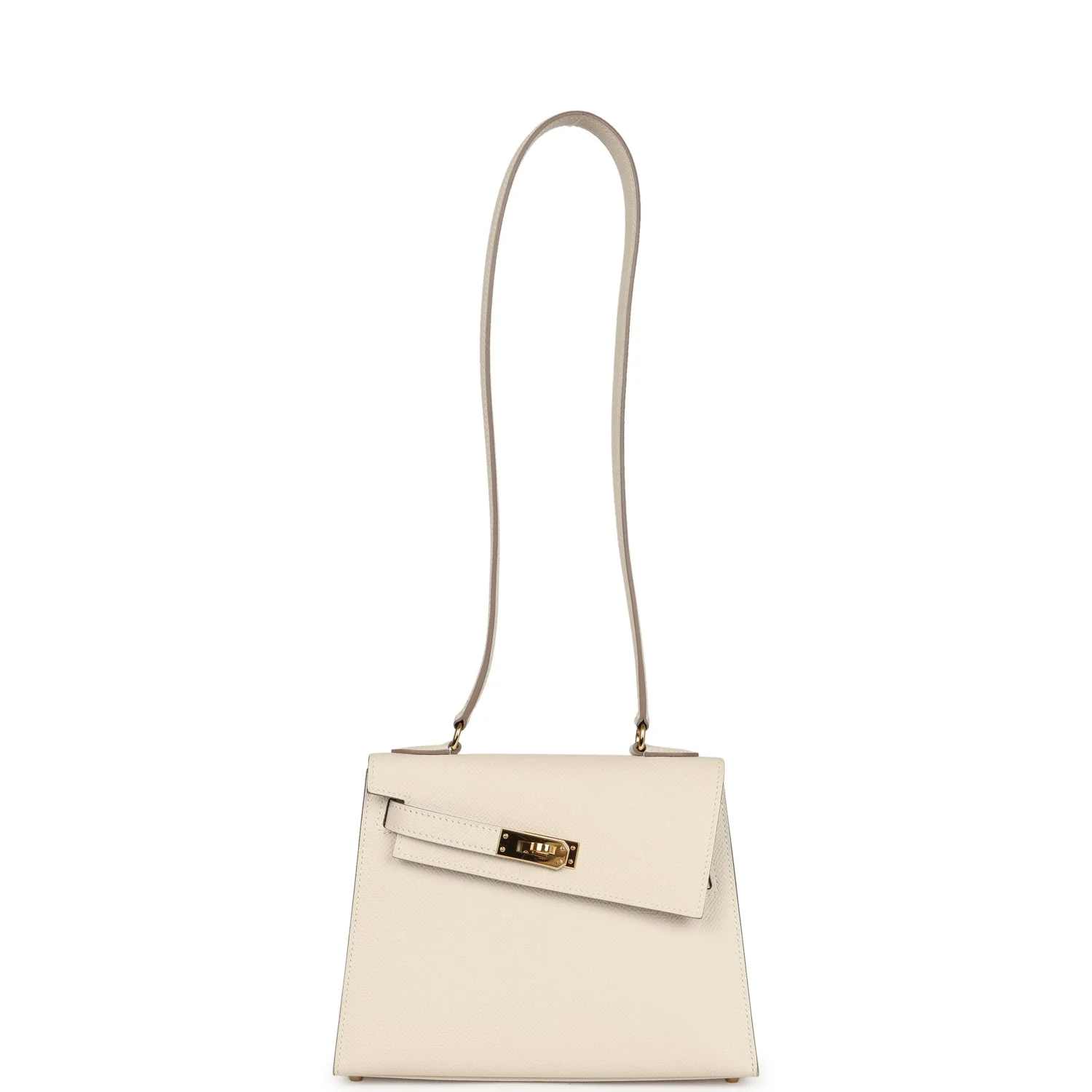 Replicate Hermes Kelly Sellier en Desordre 20 Craie Epsom Gold Hardware(1:1 replica)