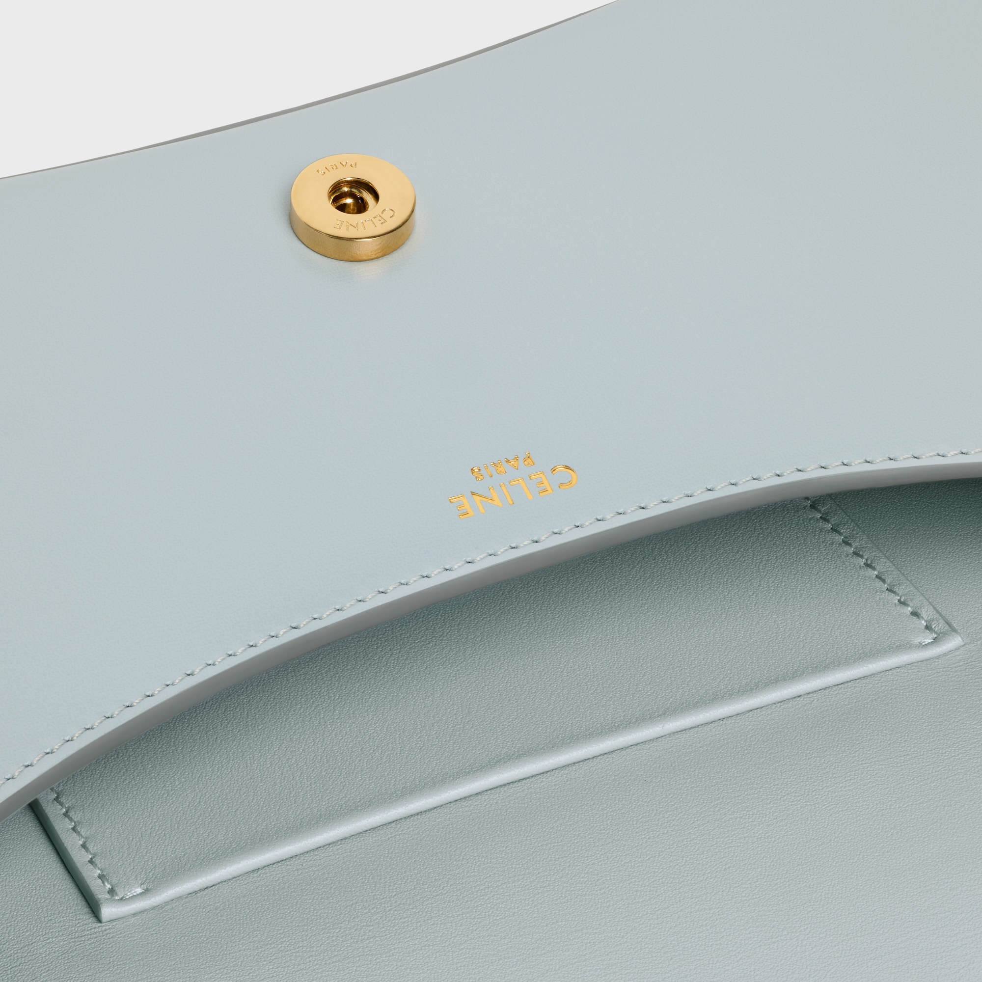 Replicate TEEN CELINE LOLA IN SHINY CALFSKIN ICE BLUE(1:1 replica)