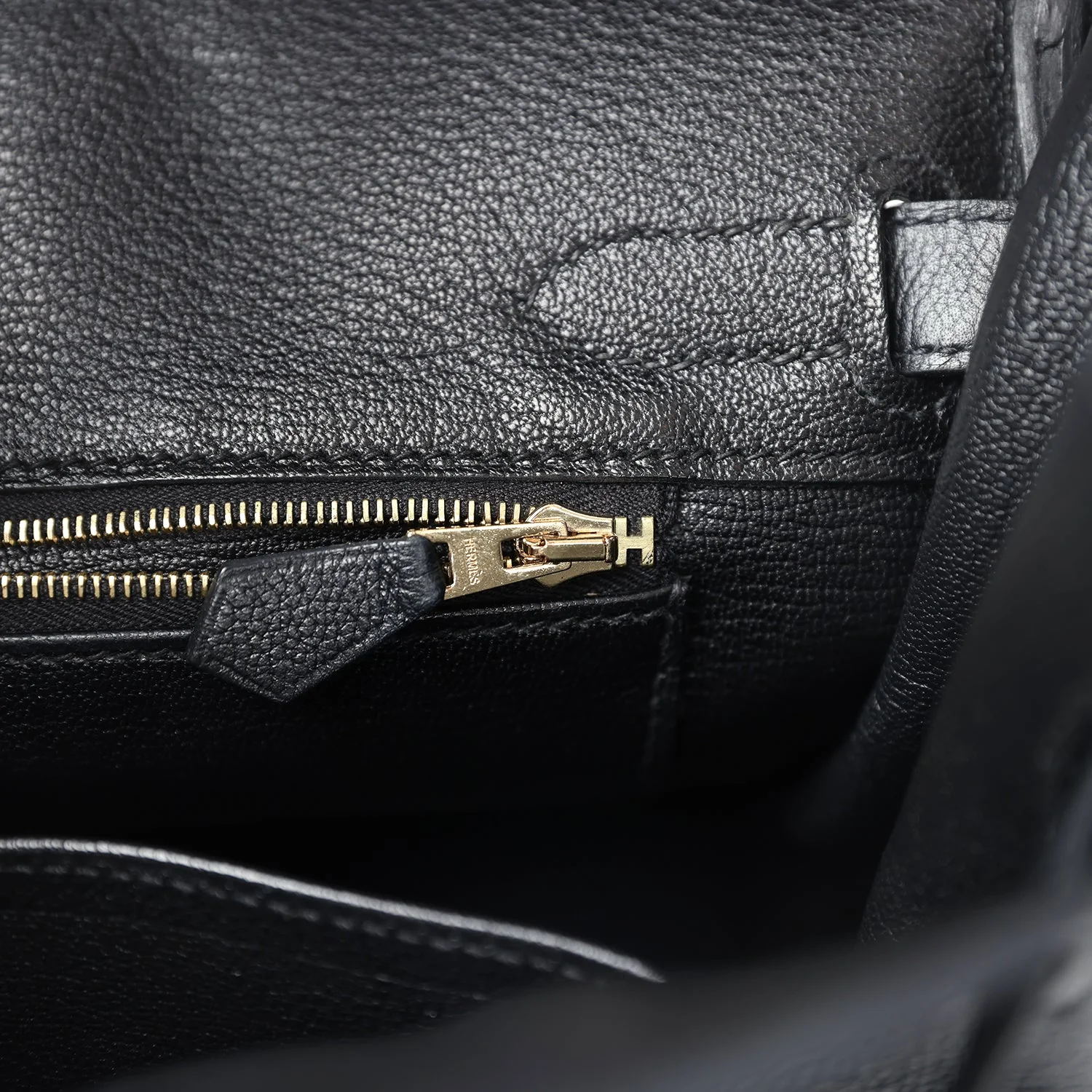 Replicate Hermes Birkin 30 Black Novillo Gold Hardware(1:1 replica)