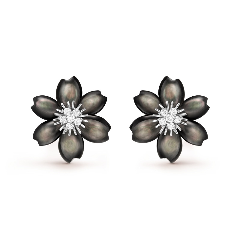 Replicate Rose de Noël earrings, mini model(1:1 replica)