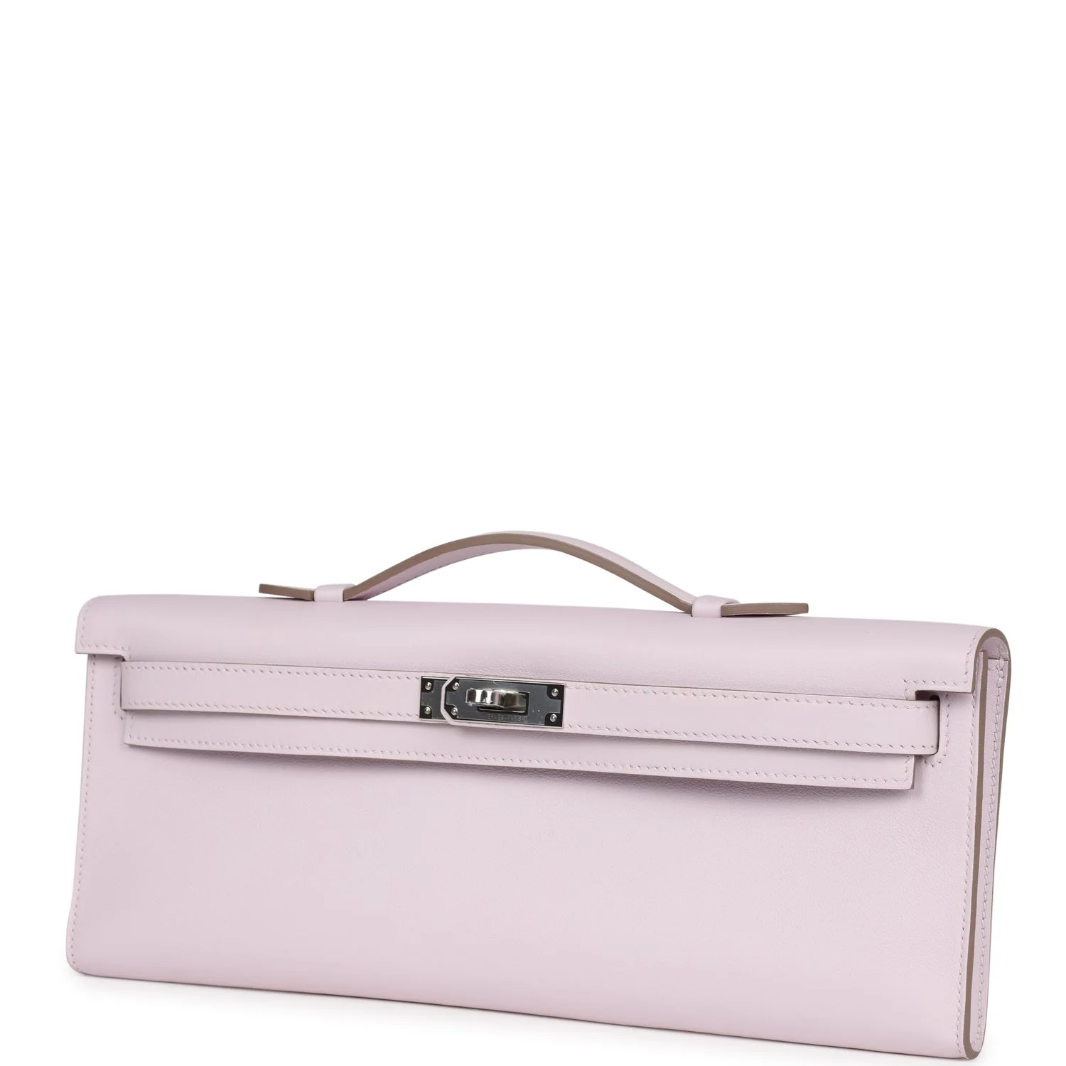 Replicate Hermes Kelly Cut Mauve Pale Swift Palladium Hardware(1:1 replica)