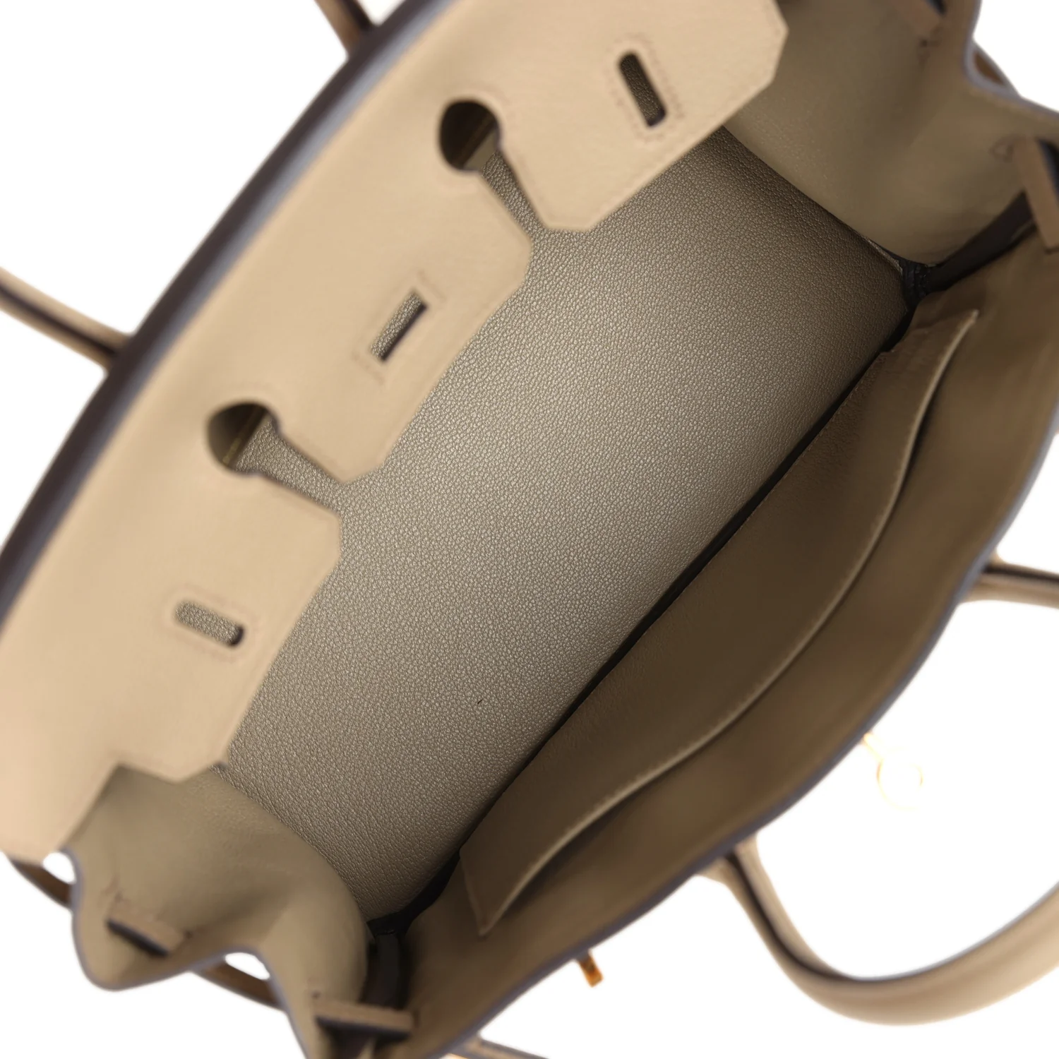 Replicate Hermes Birkin 25 Beige Marfa Togo Gold Hardware(1:1 replica)