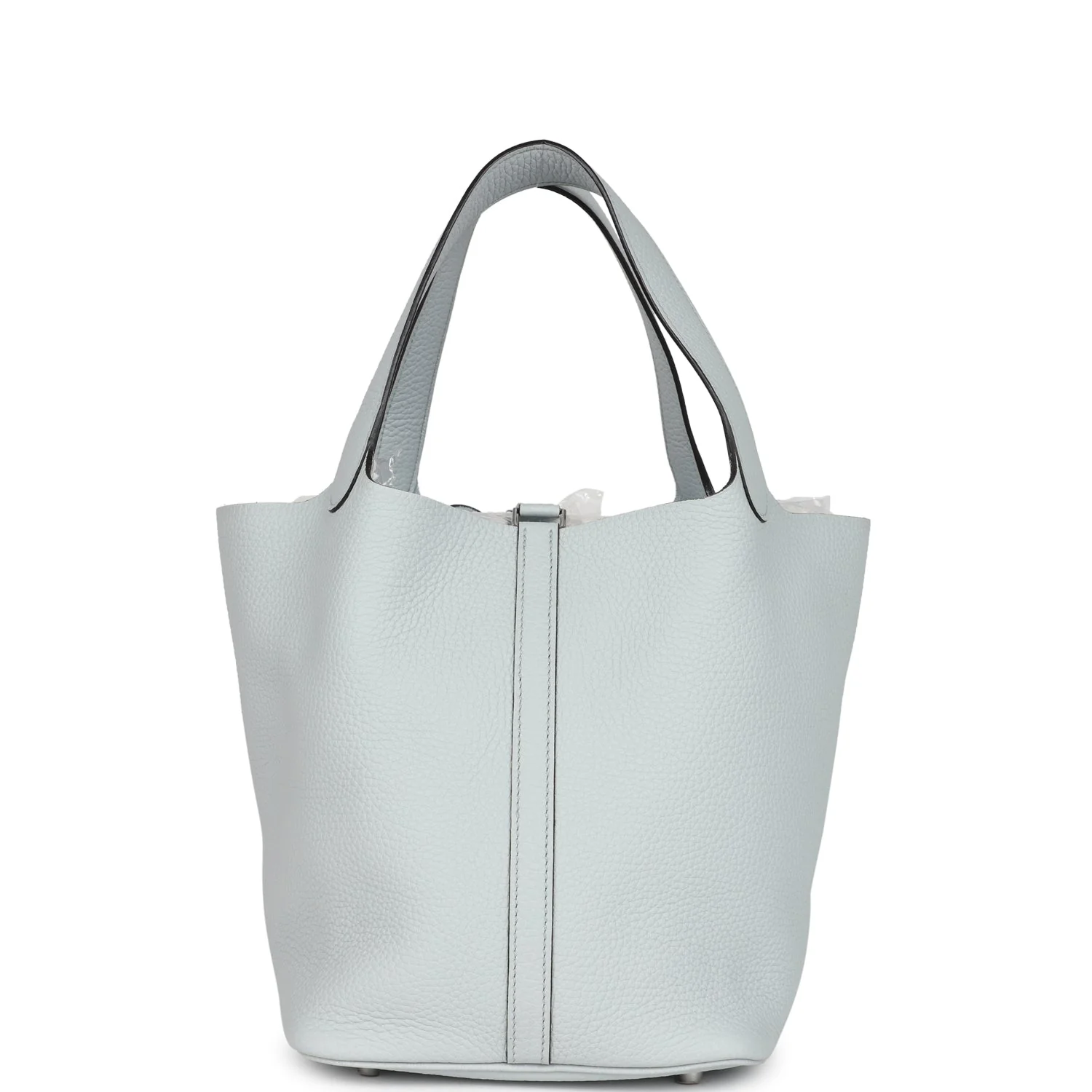 Replicate Hermes Picotin Lock 22 Bleu Pale Clemence Palladium Hardware(1:1 replica)