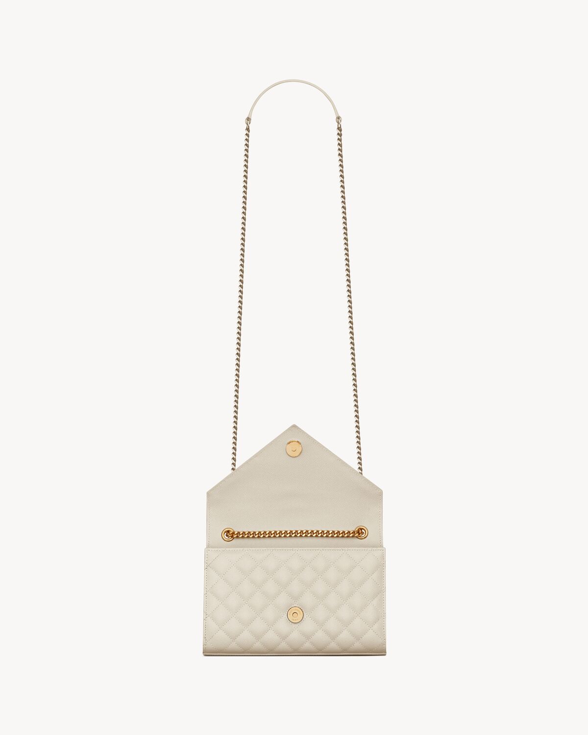 Replicate YSL Envelope Small in Quilted Grain De Poudre Embossed Leather(1:1 replica)