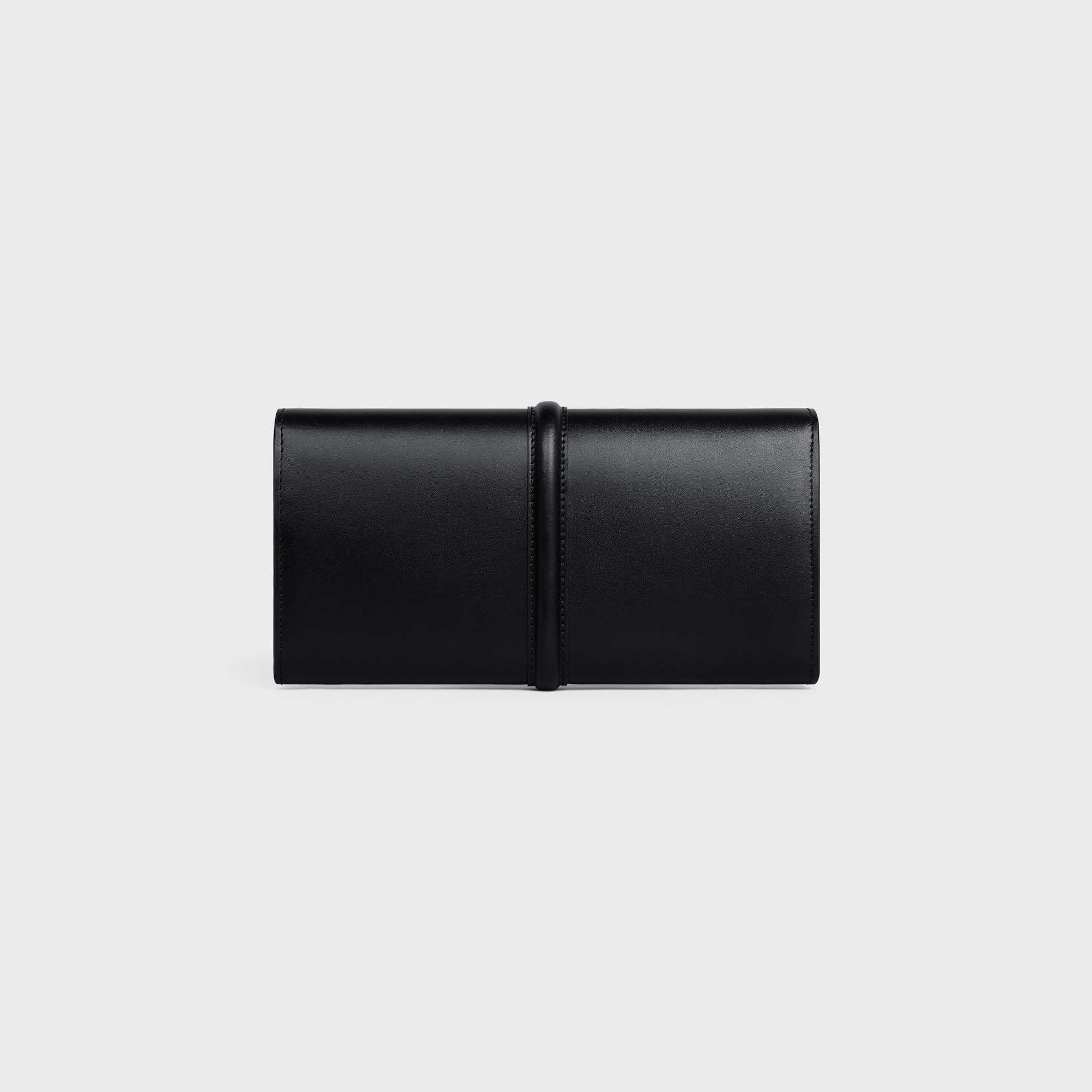 Replicate LARGE WALLET 16 IN SATINATED CALFSKIN BLACK(1:1 replica)
