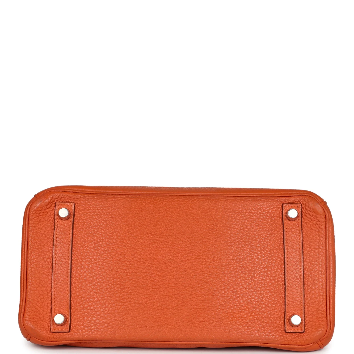 Replicate Hermes Birkin 30 Orange Togo Palladium Hardware(1:1 replica)