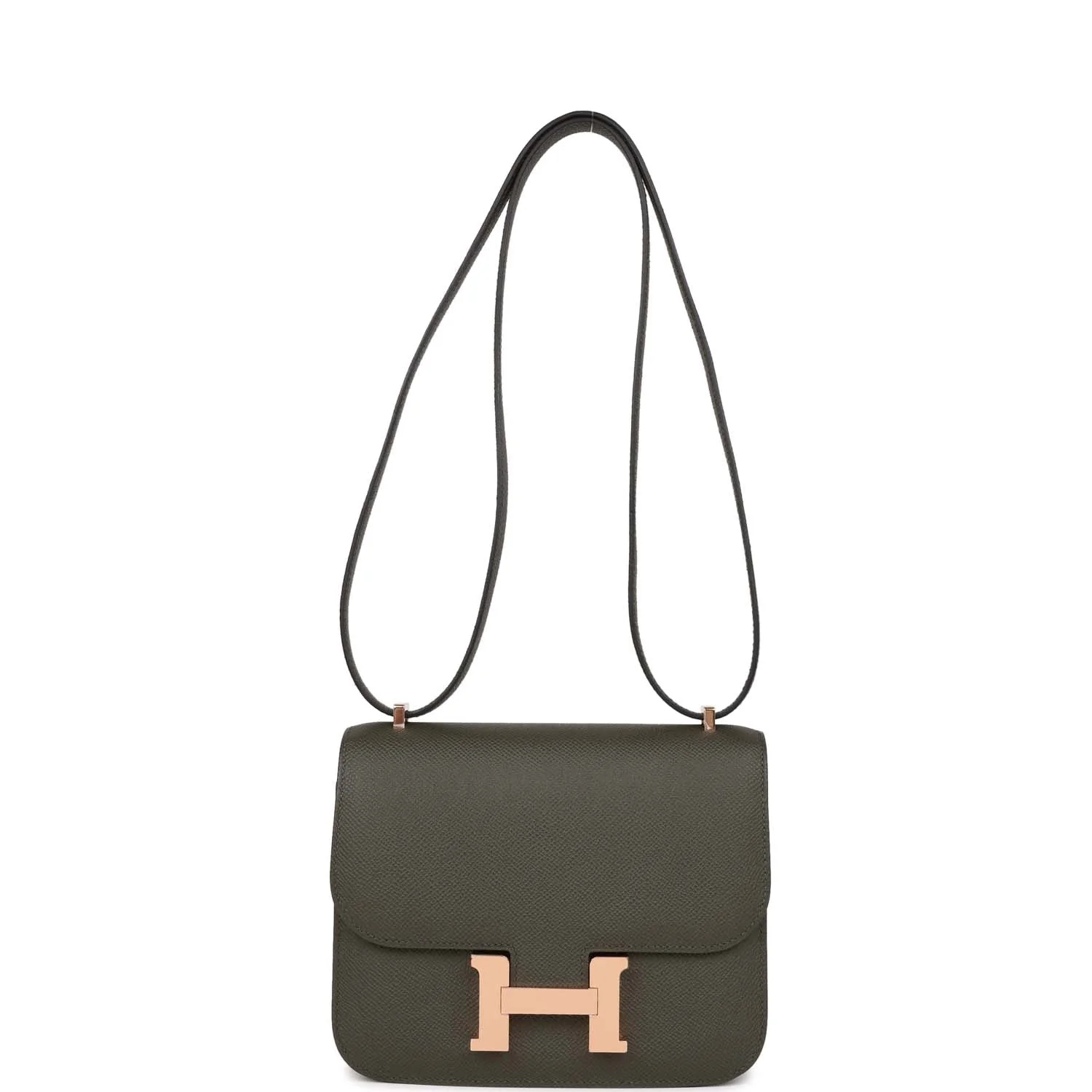 Replicate Hermes Constance 18 Vert de Gris Epsom Rose Gold Hardware(1:1 replica)