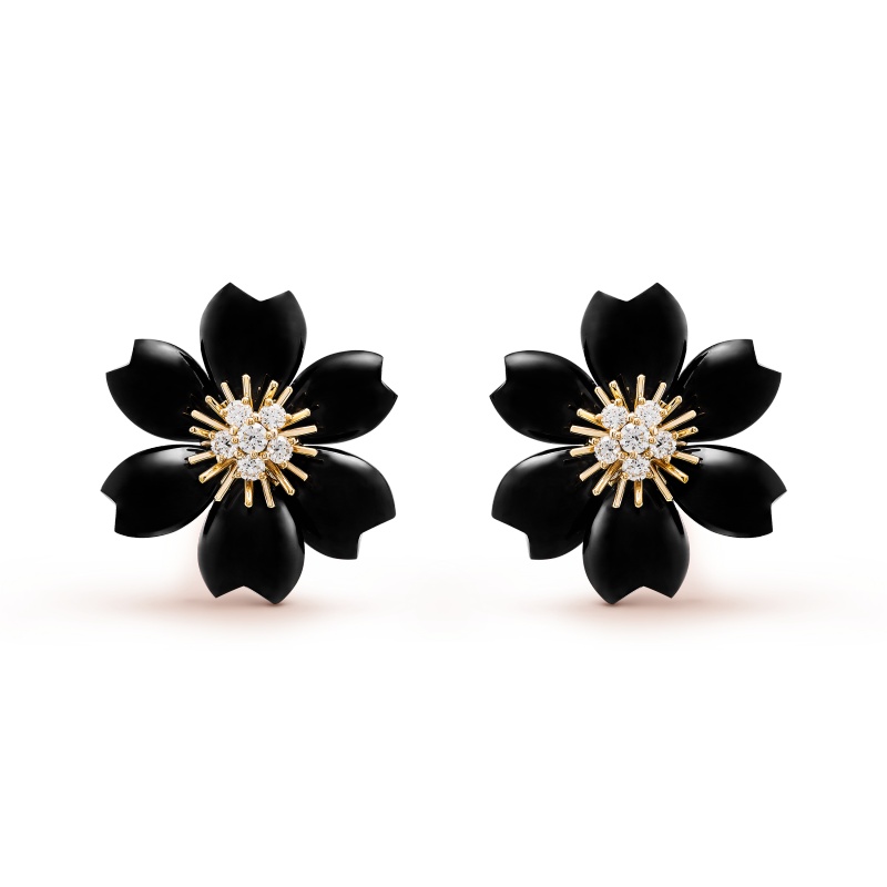 Replicate Rose de Noël earrings, small model(1:1 replica)