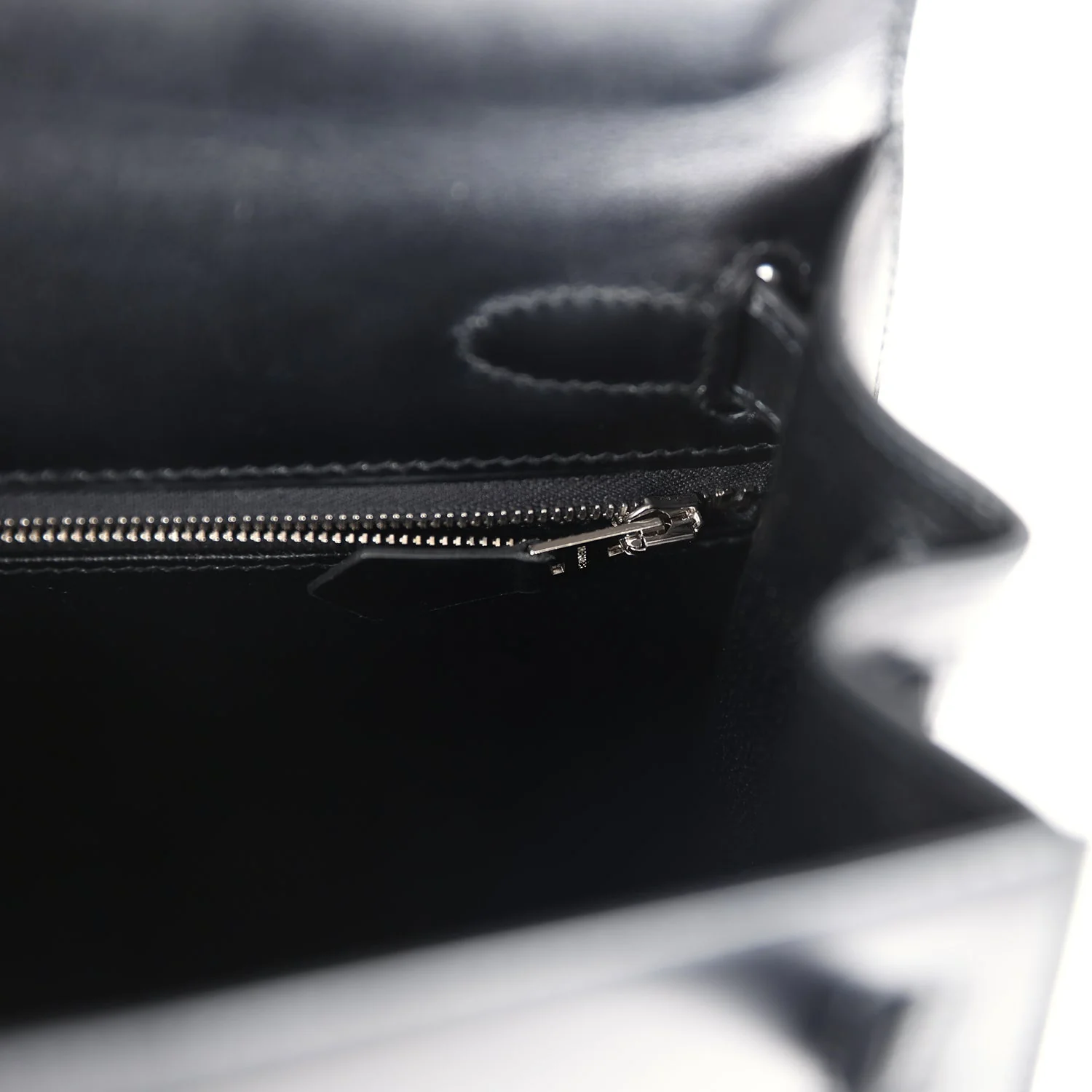 Replicate Hermes Kelly Sellier 28 Black Box Palladium Hardware(1:1 replica)