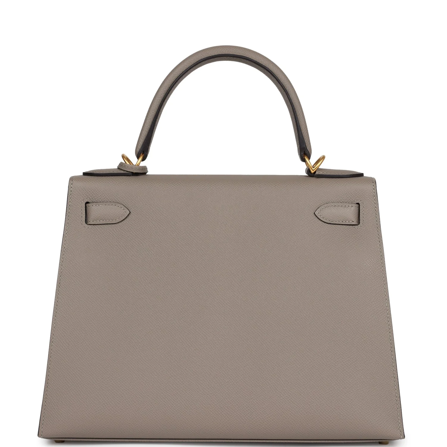 Replicate Hermes Special Order (HSS) Kelly Sellier 28 Gris Asphalte Verso Epsom Brushed Gold Hardware(1:1 replica)