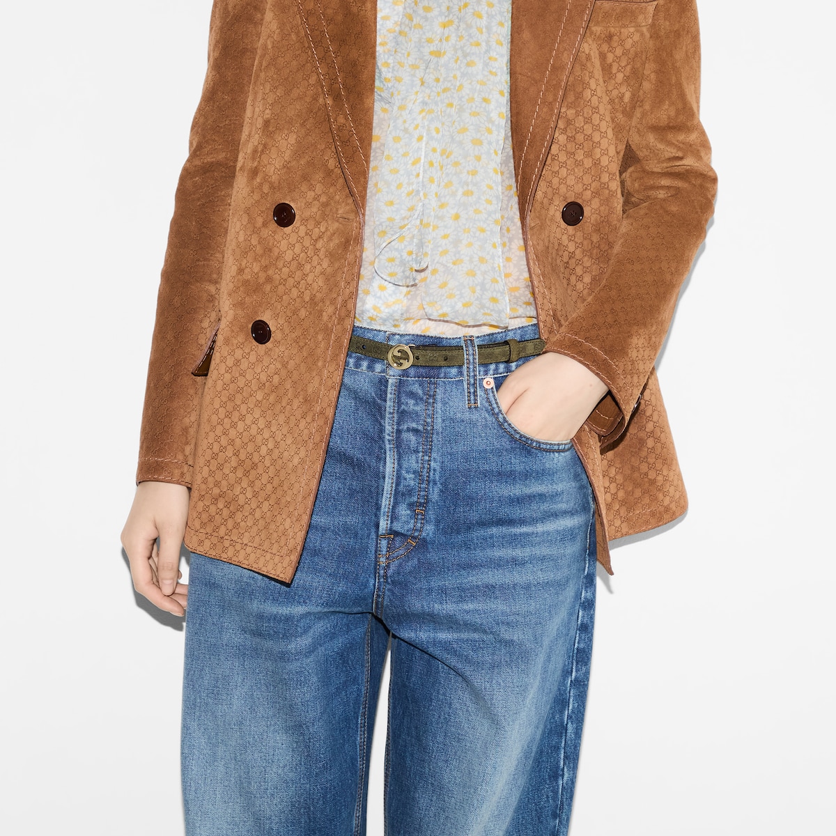 Replicate Gucci Blondie thin belt(1:1 replica)