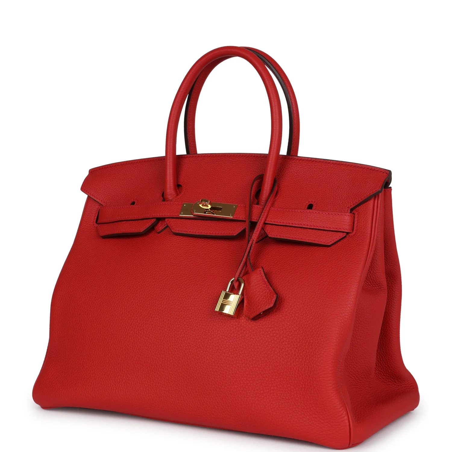 Replicate Hermes Birkin 35 Rouge Tomate Togo Gold Hardware(1:1 replica)