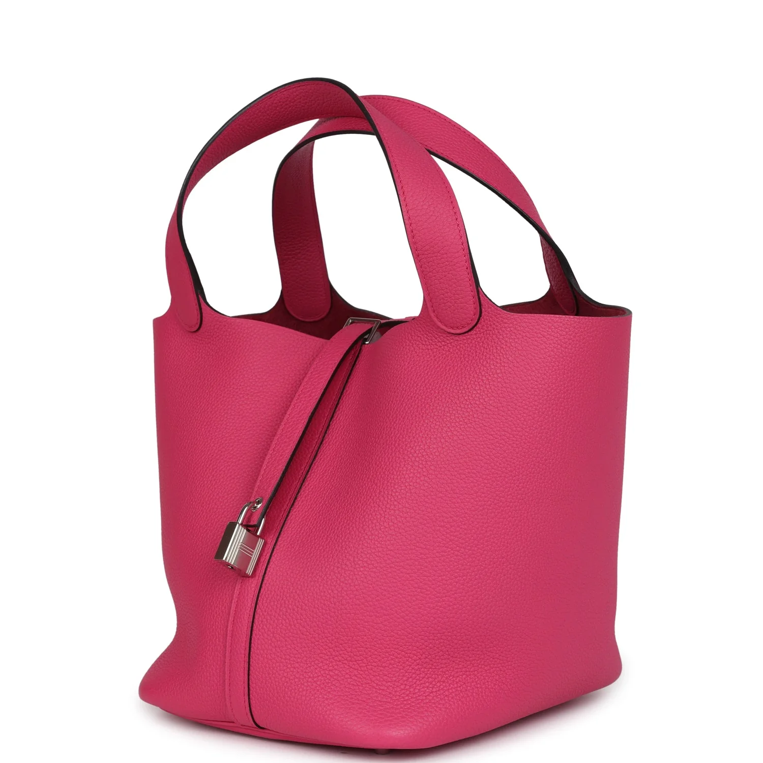 Replicate Hermes Picotin Lock 22 Rose Shocking Maurice Palladium Hardware(1:1 replica)