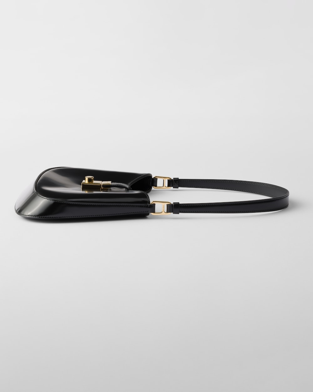 Replicate Prada Cleo Brushed Leather Shoulder Bag With Clasp Closure(1:1 replica)