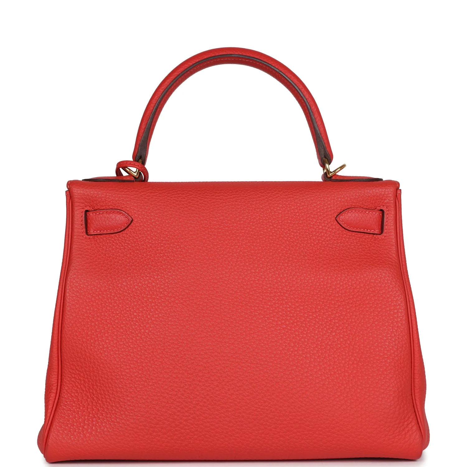 Replicate Hermes Kelly Retourne 28 Rouge Pivoine Togo Gold Hardware(1:1 replica)