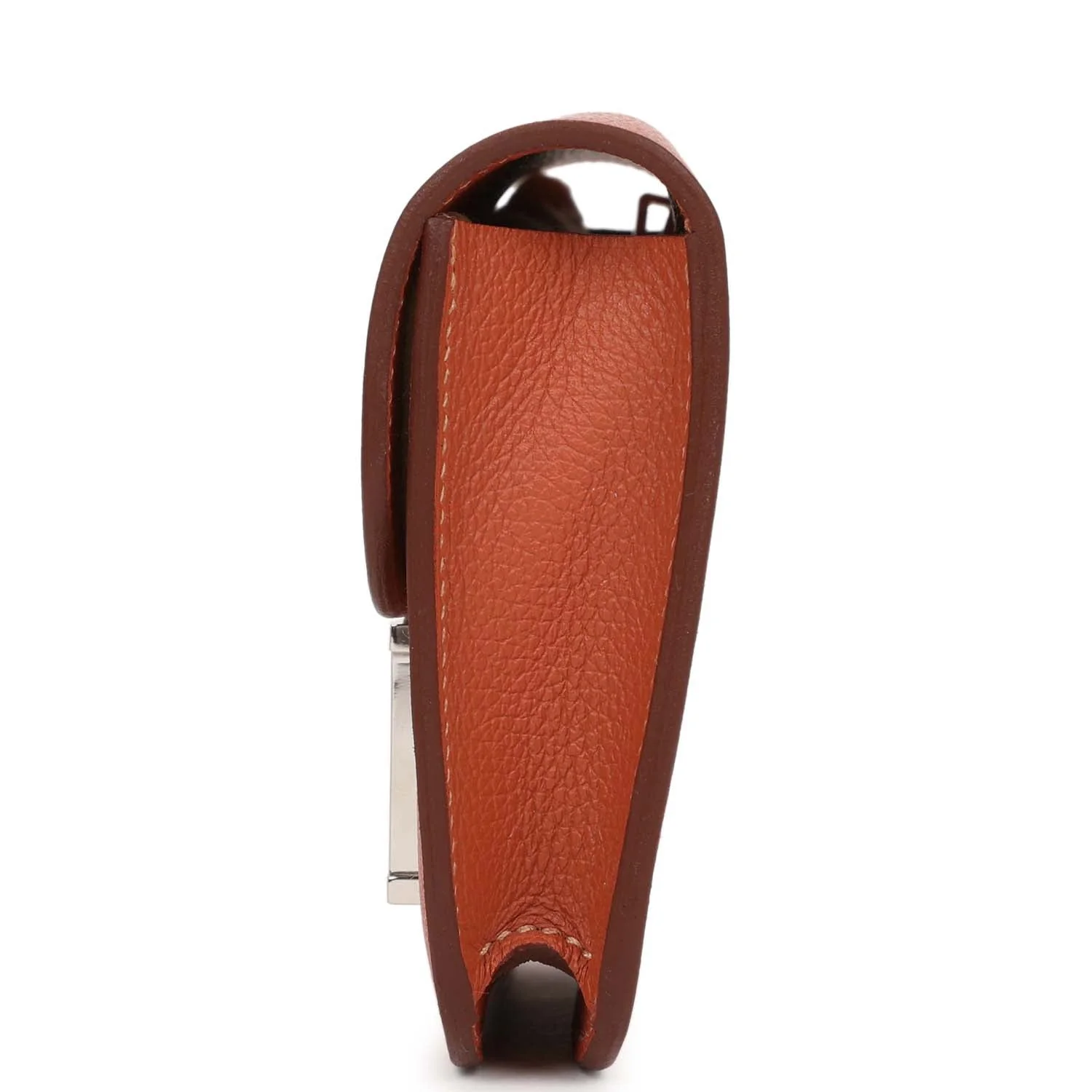 Replicate Hermes Constance Slim Wallet Brique Evercolor Palladium Hardware(1:1 replica)