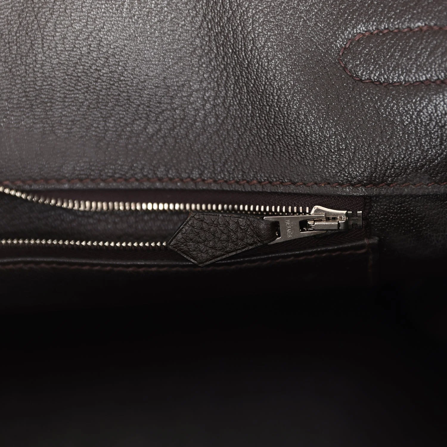 Replicate Hermes Birkin 35 Cafe Clemence Palladium Hardware(1:1 replica)