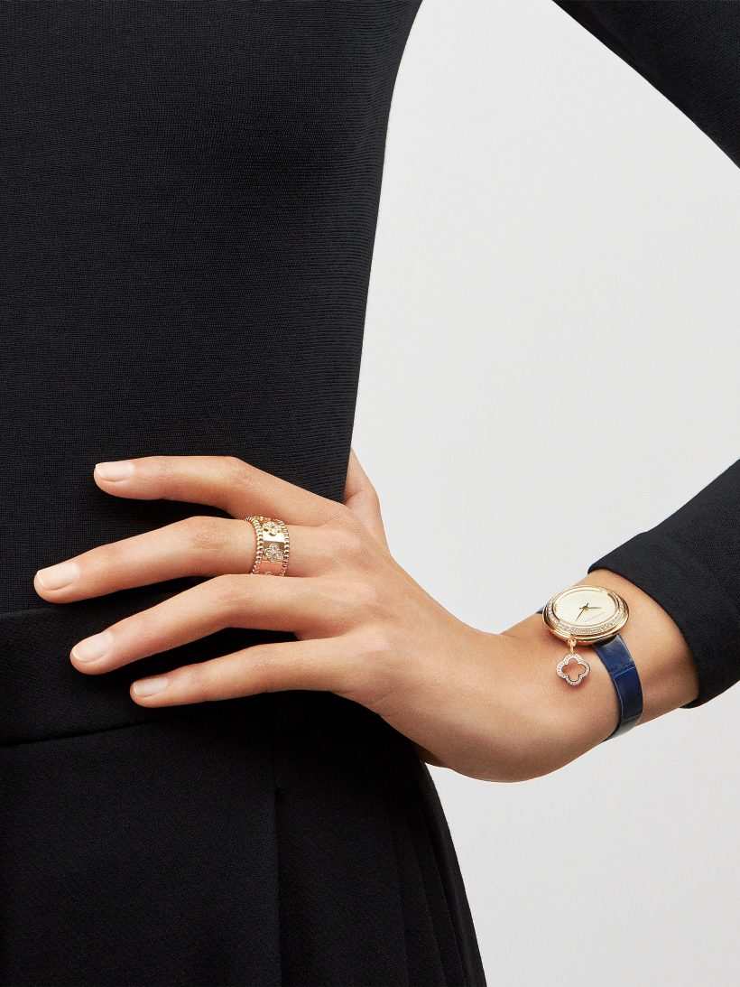 Replicate Perlée clovers ring, small model(1:1 replica)