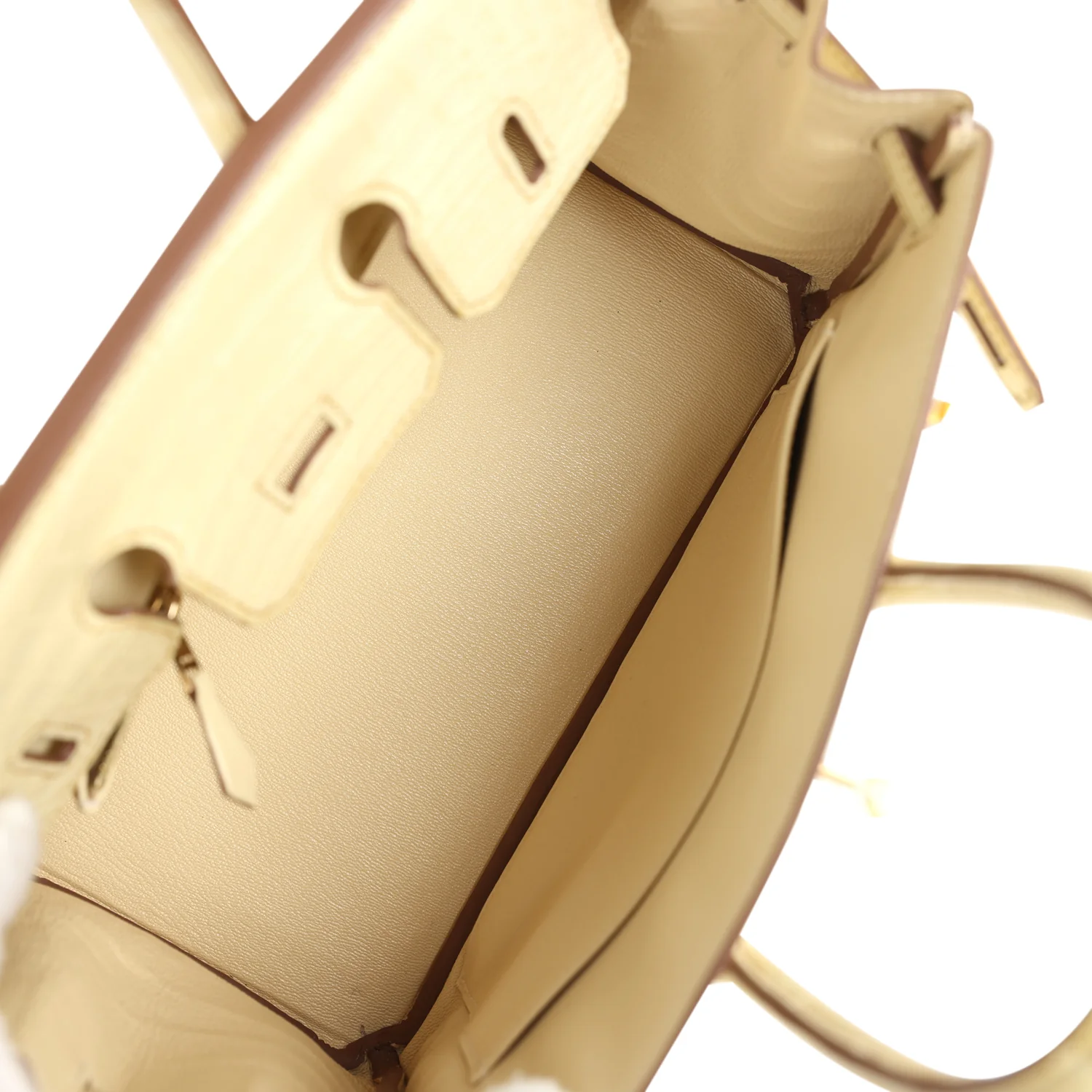 Replicate Hermes Special Order (HSS) Birkin 25 Vanille Matte Alligator Brushed Gold Hardware(1:1 replica)