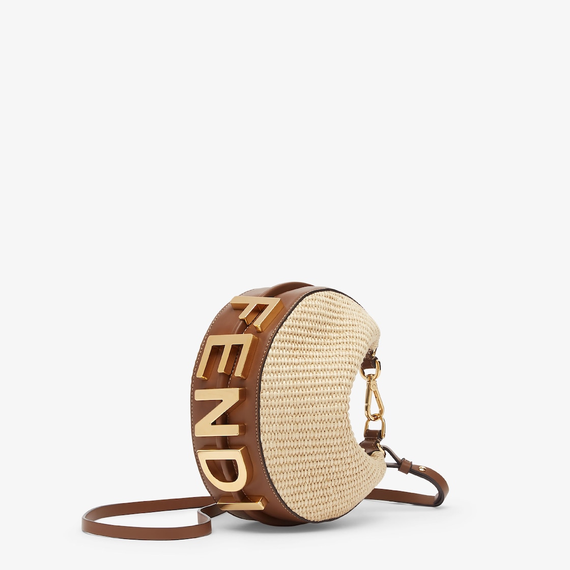 Replicate Fendigraphy Mini Beige Cotton Fibre Mini Bag(1:1 replica)