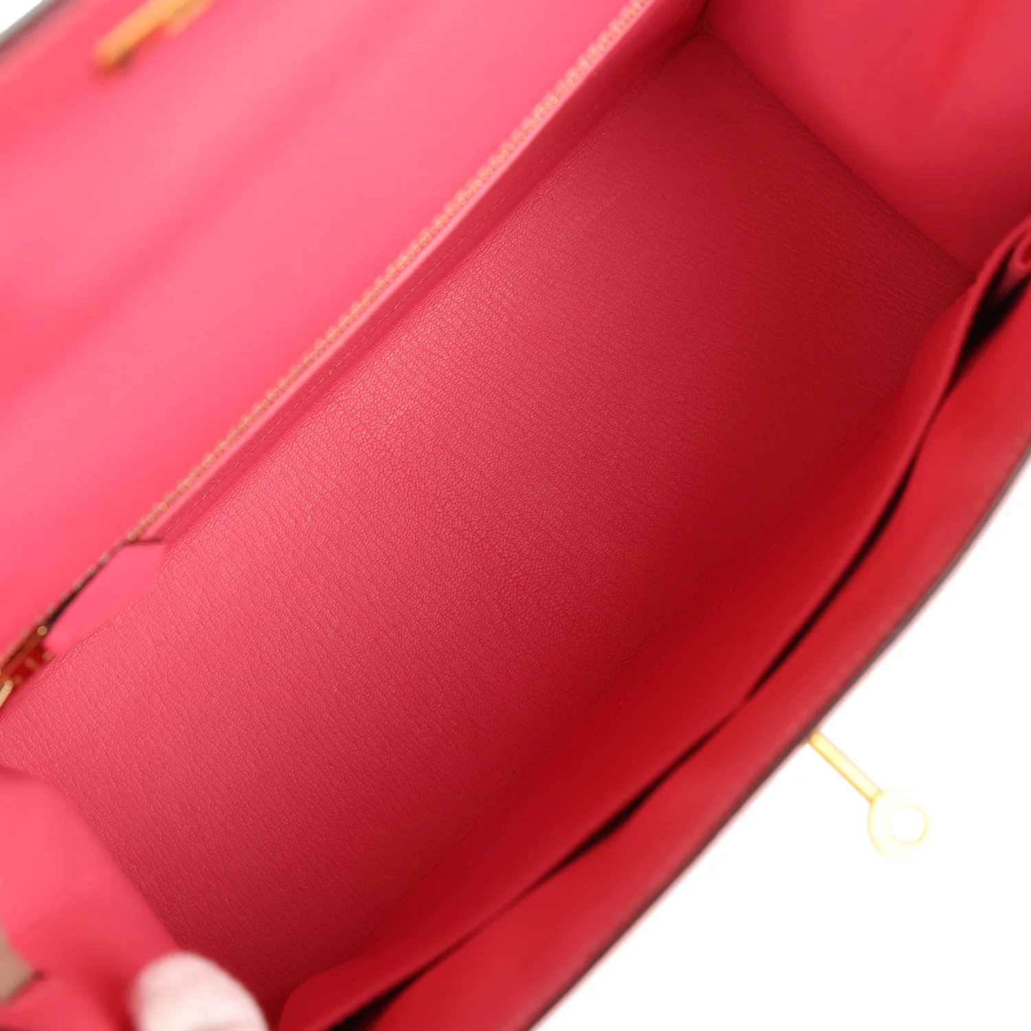 Replicate Hermes Special Order (HSS) Kelly Sellier 28 Rose Azalee and Trench Epsom Epsom Brushed Gold Hardware(1:1 replica)