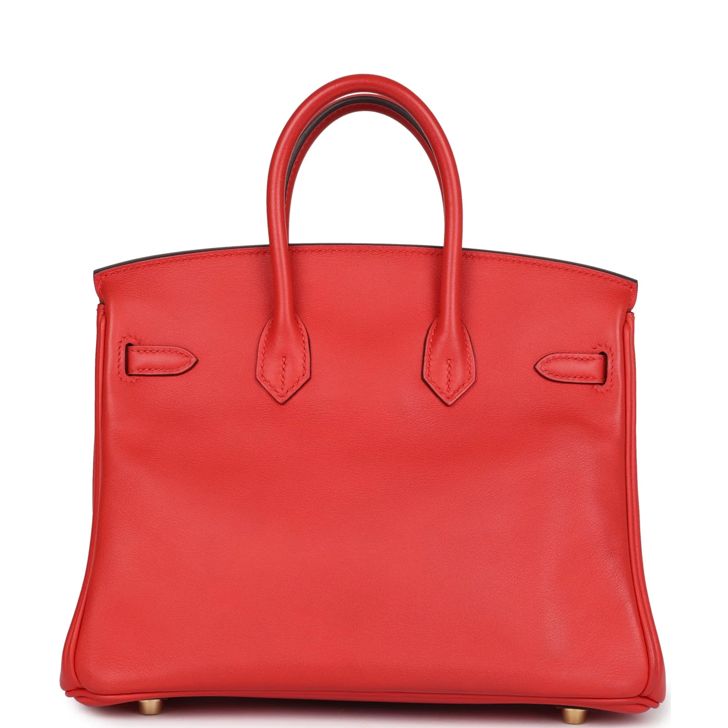 Replicate Hermes Birkin 25 Rouge Tomate Swift Gold Hardware(1:1 replica)