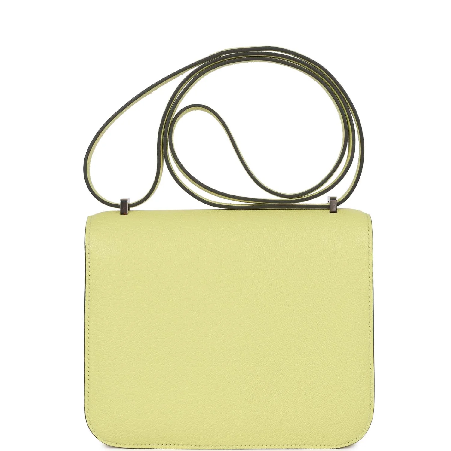 Replicate Hermes Constance 18 Jaune Bourgeon Chevre Palladium Hardware(1:1 replica)