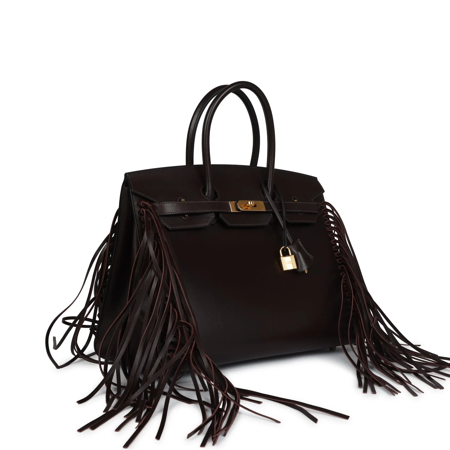 Replicate Hermes Anate Birkin 35 Chocolat Evergrain Gold Hardware(1:1 replica)