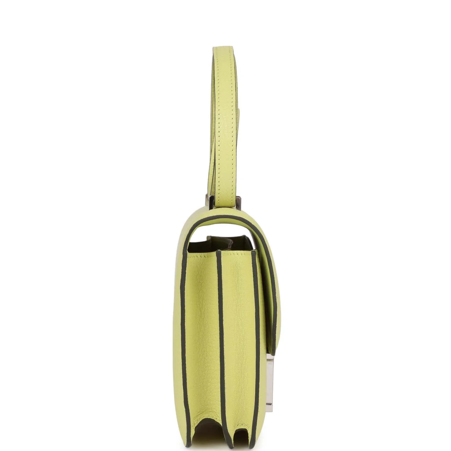 Replicate Hermes Constance 18 Jaune Bourgeon Chevre Palladium Hardware(1:1 replica)