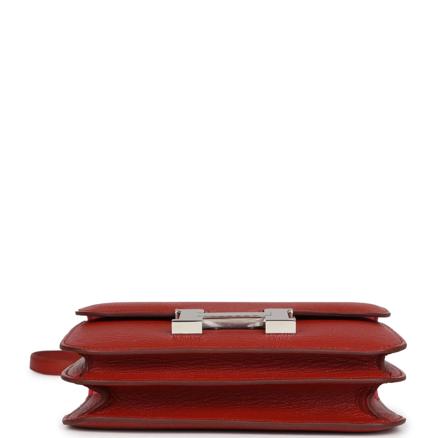 Replicate Hermes Constance 18 Brique Verso Chevre Mysore Palladium Hardware(1:1 replica)