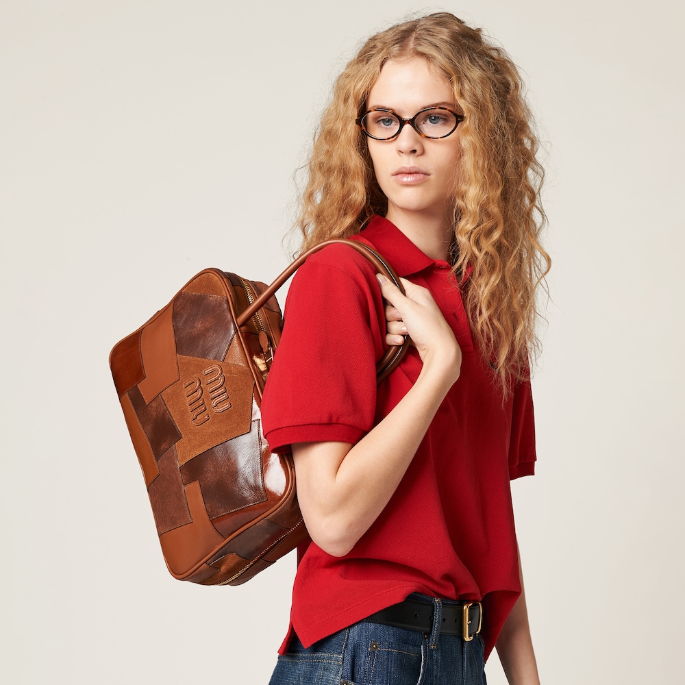 Replicate Leather patchwork Beau bag(1:1 replica)