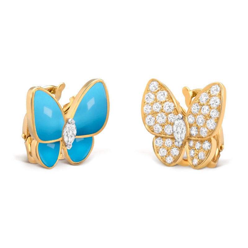 Replicate Two Butterfly earrings(1:1 replica)