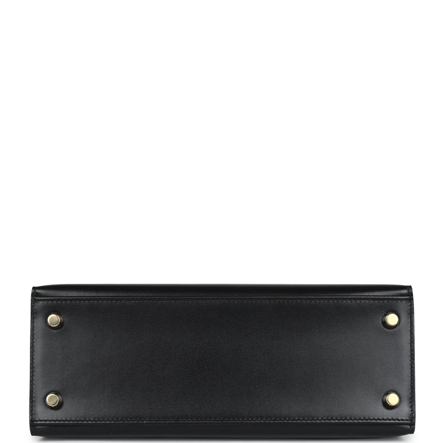 Replicate Hermes Kelly Sellier 25 Black Box Gold Hardware(1:1 replica)