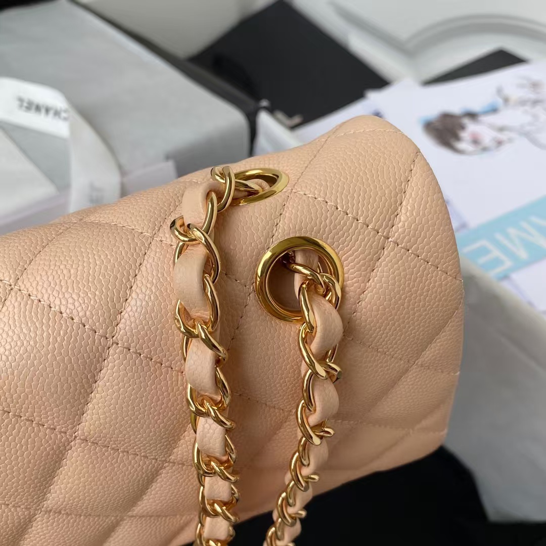 Replicate Chanel Classic 11.12 Handbag Caviar Gold Hardware(1:1 replica)