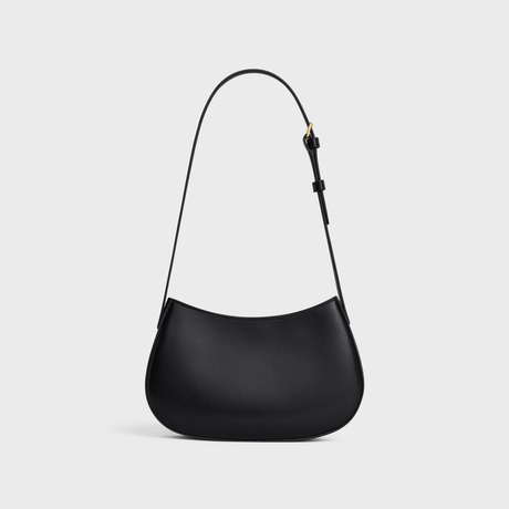 Replicate MEDIUM TILLY BAG IN SHINY CALFSKIN BLACK(1:1 replica)