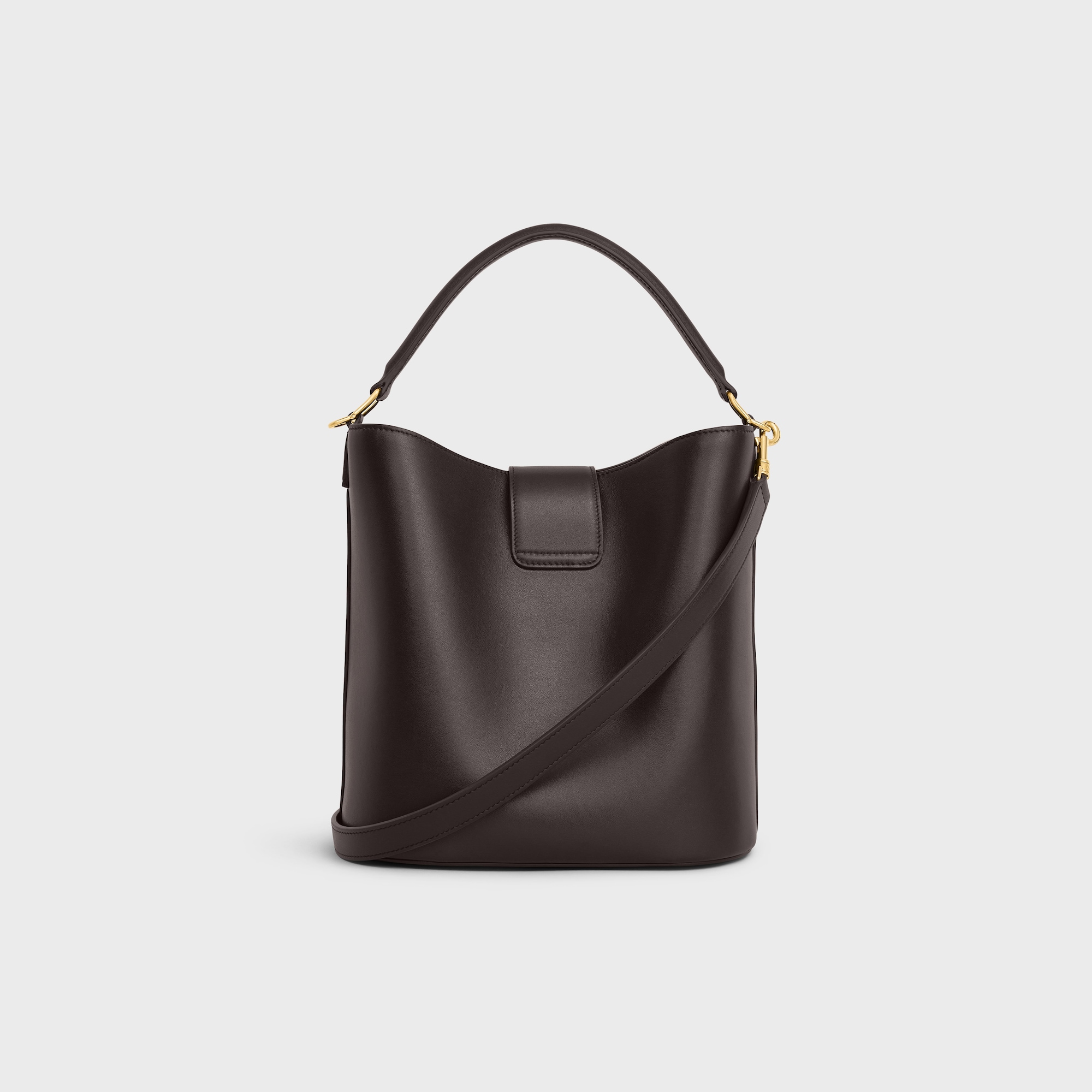 Replicate MEDIUM LOUISE BAG IN SMOOTH CALFSKIN EBONY(1:1 replica)