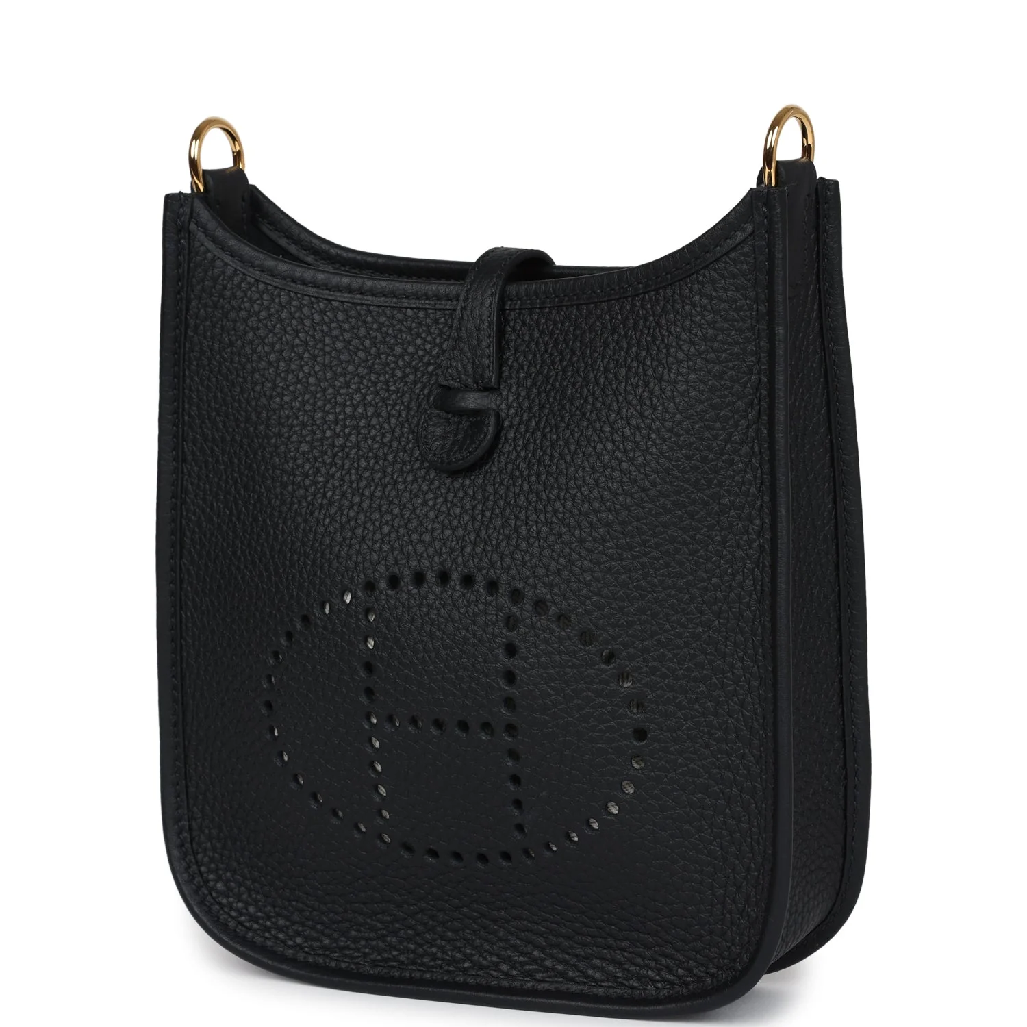 Replicate Hermes Evelyne TPM Black Clemence Gold Hardware(1:1 replica)