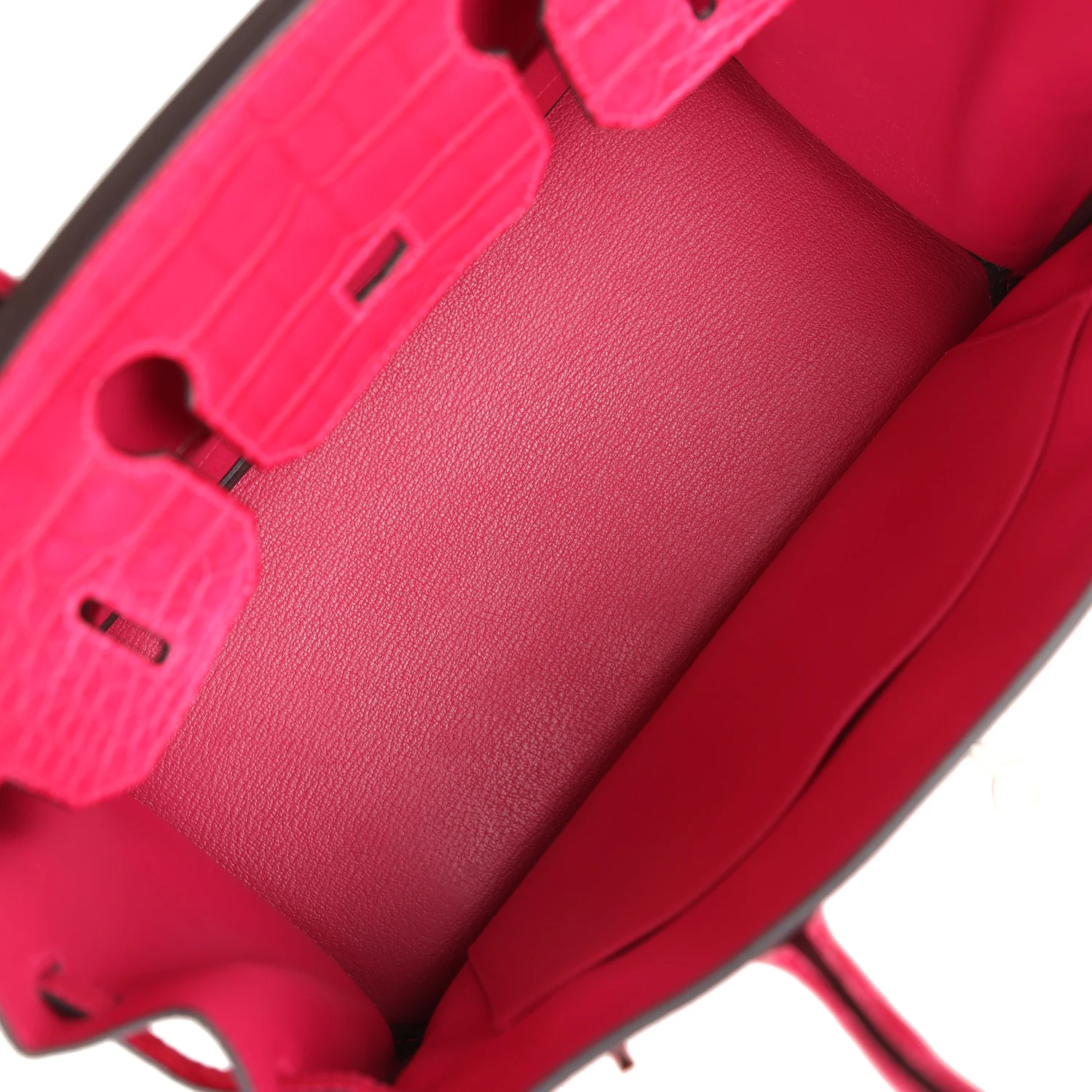 Replicate Hermes Birkin 30 Framboise Matte Alligator Togo Touch Palladium Hardware(1:1 replica)