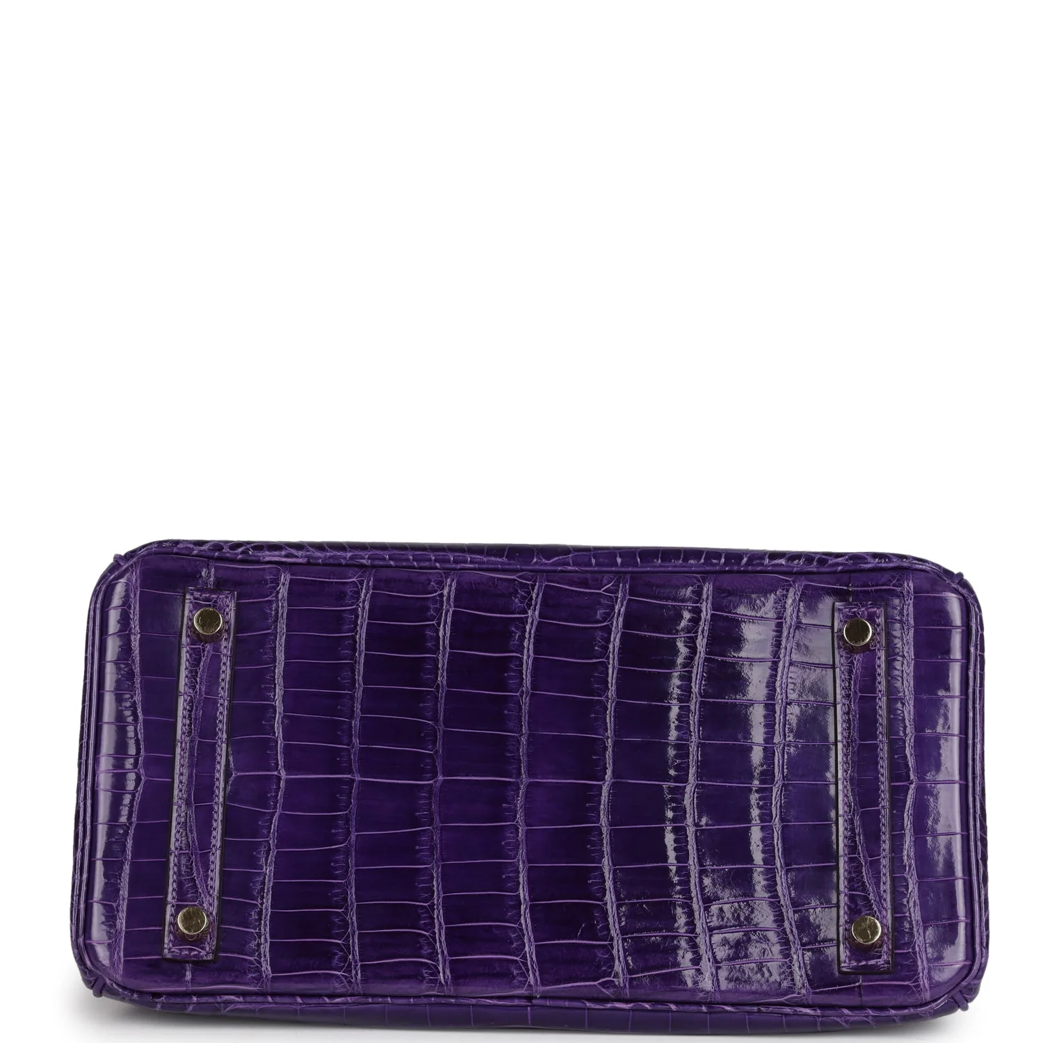Replicate Hermes Birkin 30 Ultraviolet Shiny Niloticus Crocodile Gold Hardware(1:1 replica)