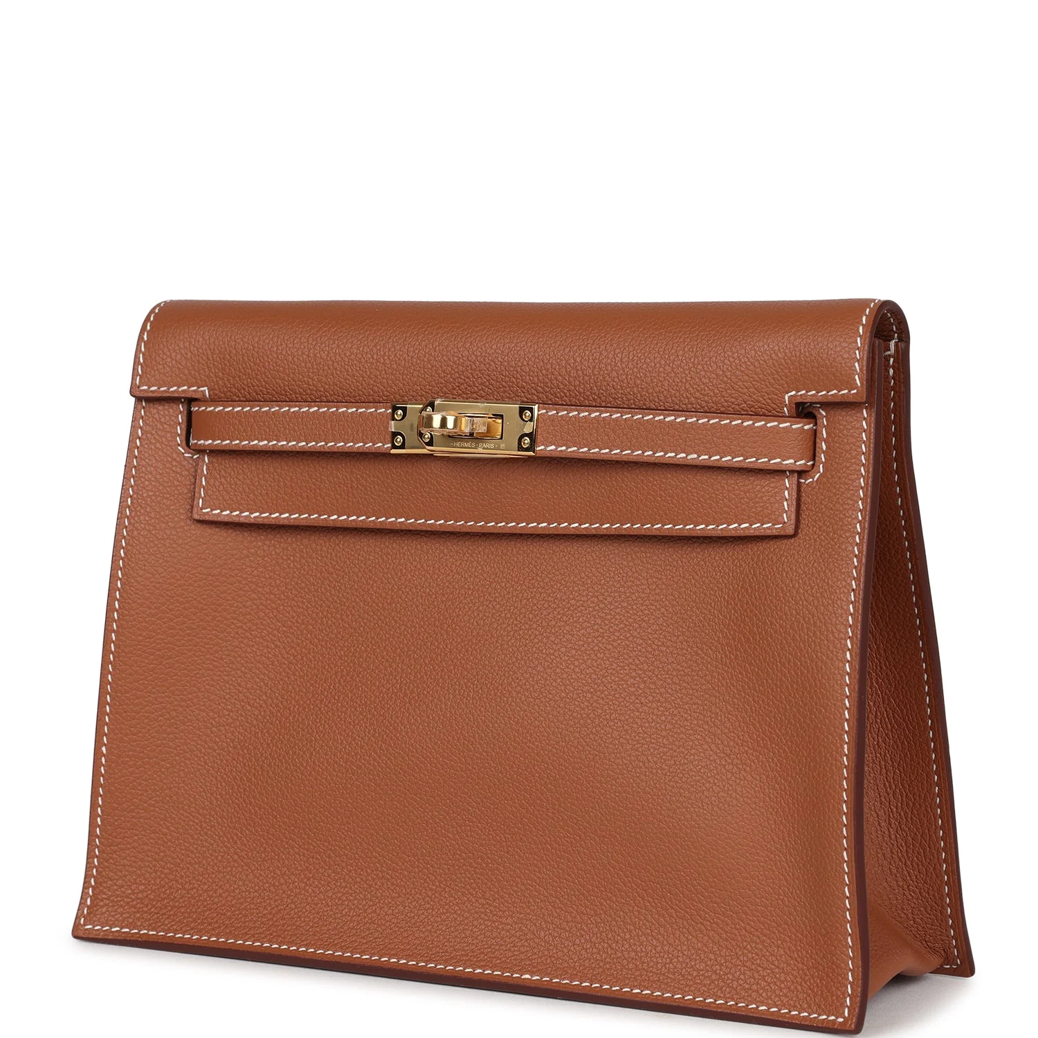 Replicate Hermes Kelly Danse Gold Verso Evercolor Gold Hardware(1:1 replica)