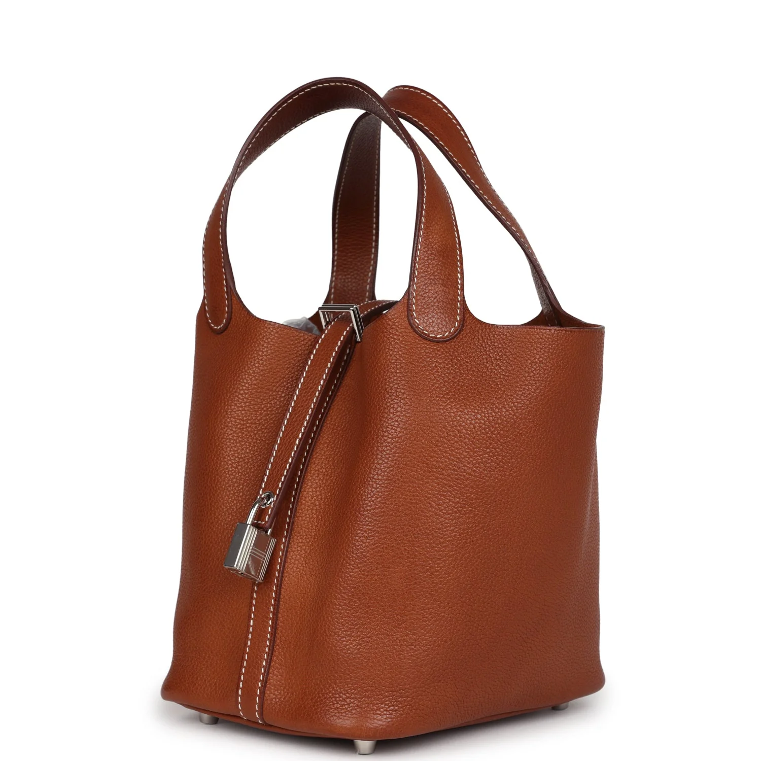 Replicate Hermes Picotin Lock 18 Fauve Barenia Faubourg Palladium Hardware(1:1 replica)